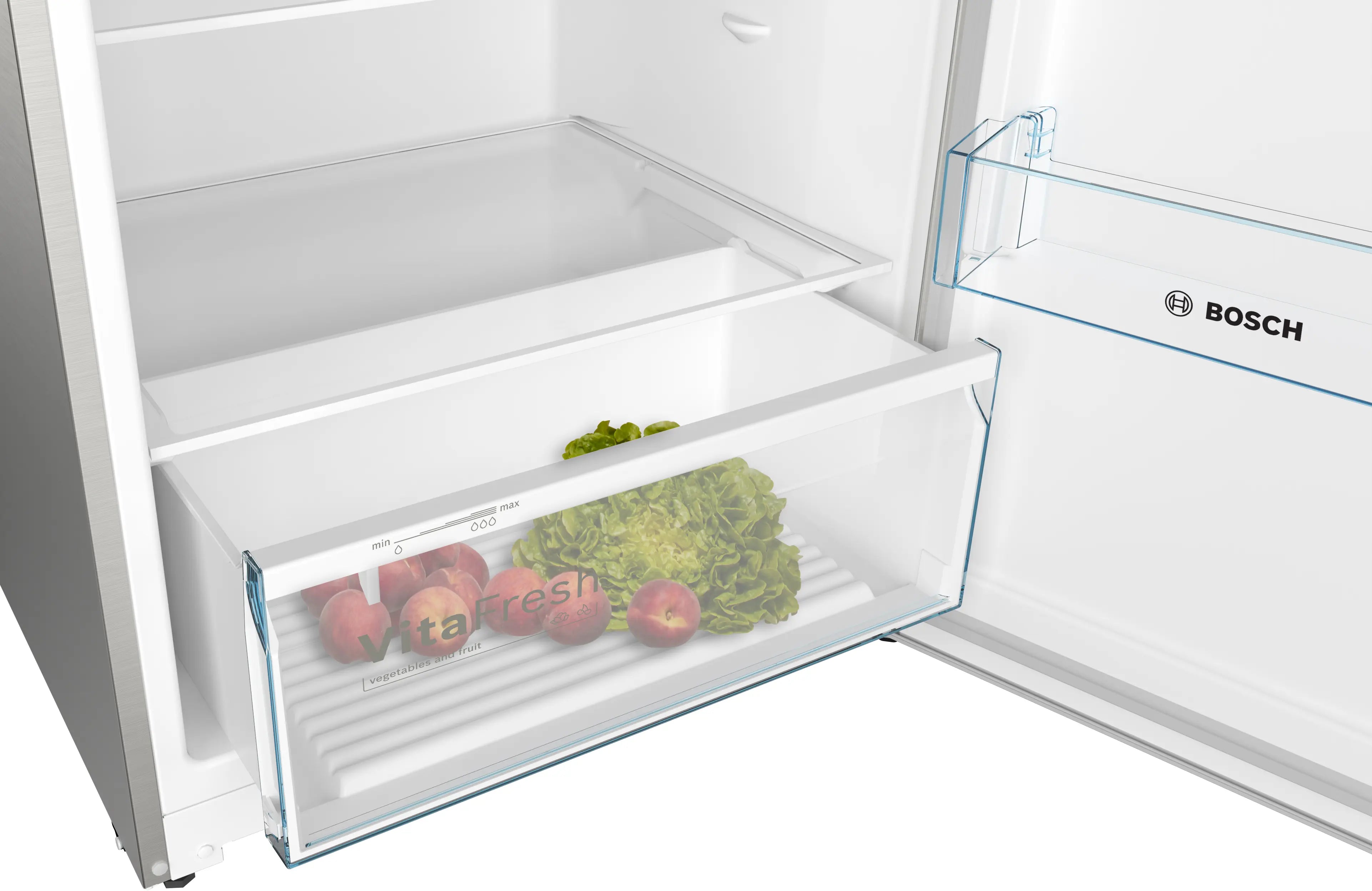 Bosch KDN55NL2M8 top-freezer fridge-freezer product detail view