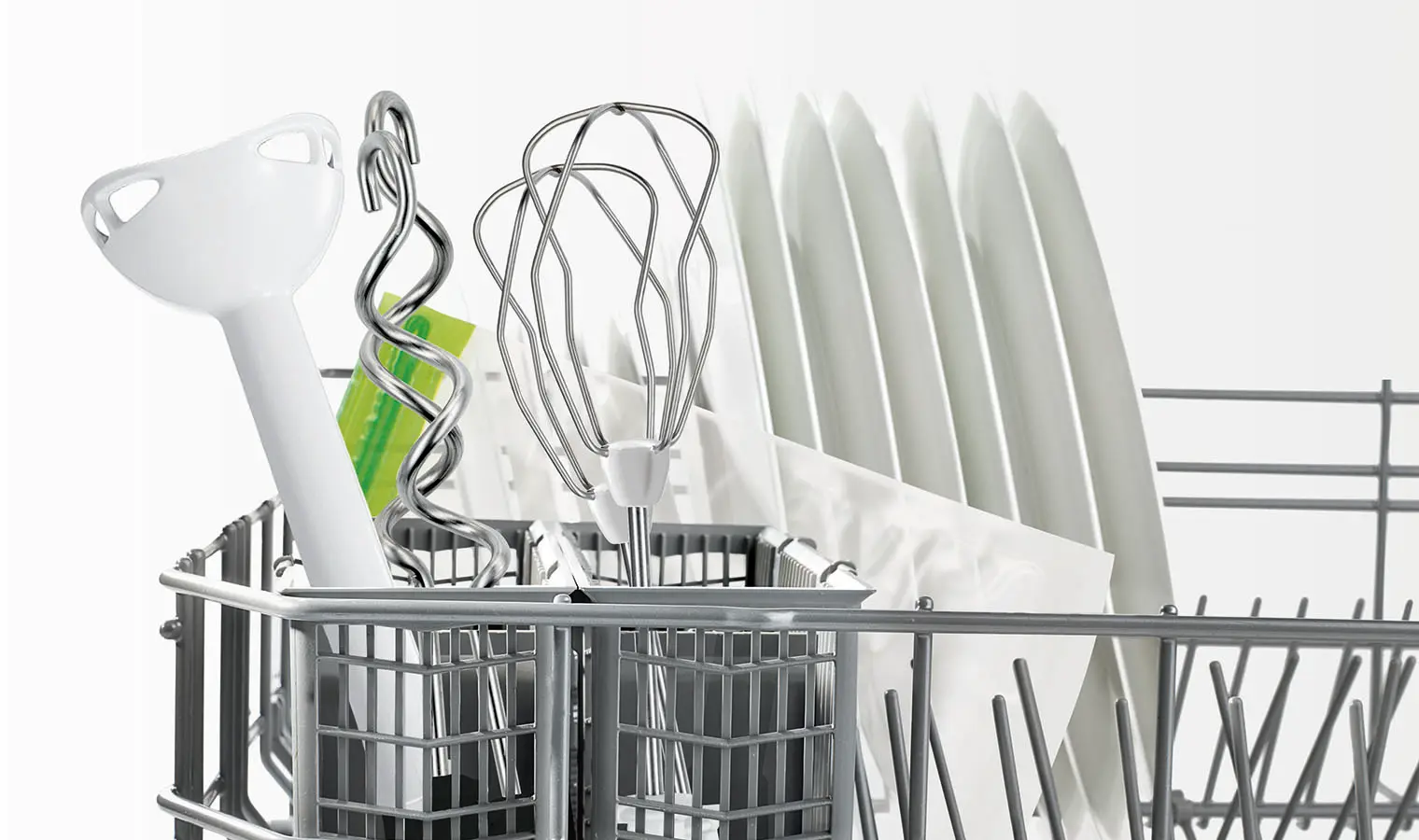 Bosch MFQ364V0 ErgoMixx Hand Mixer 450W with Fresh Vacuum System White product view 3