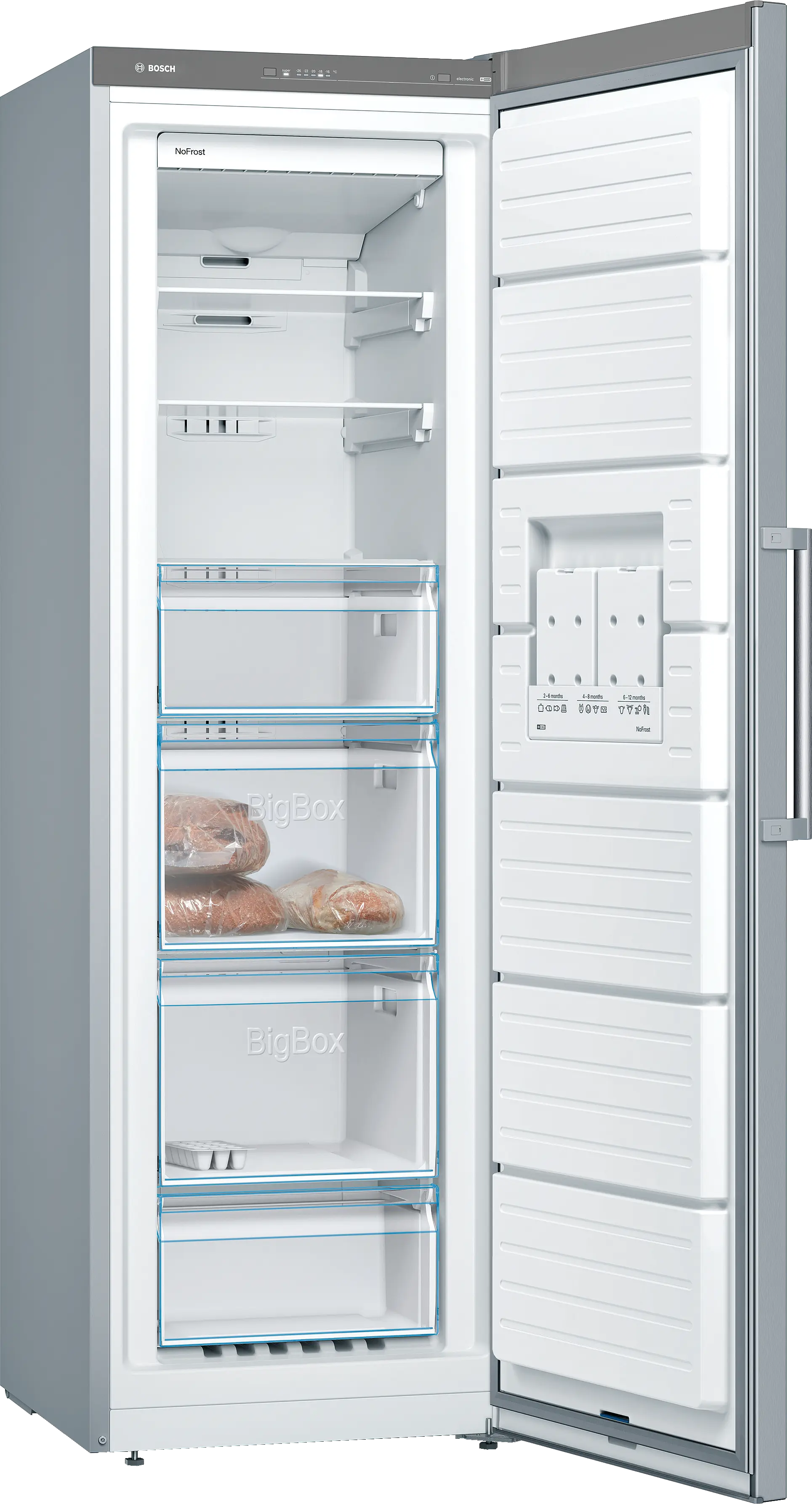 Bosch GSN36VL30U upright freezer product detail view