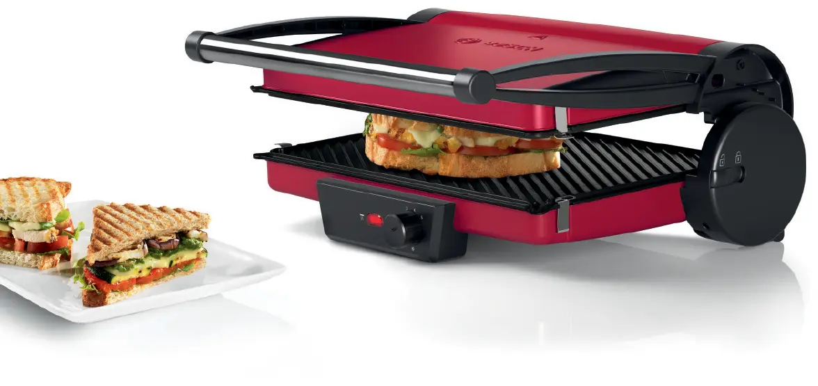 Bosch TCG4104 Contact Grill 2000W Red product view 3