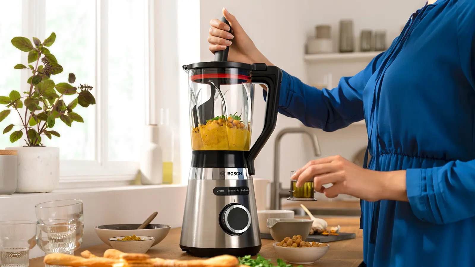 Bosch MMB6384M VitaPower Series 4 Blender 1200W Silver product view 5