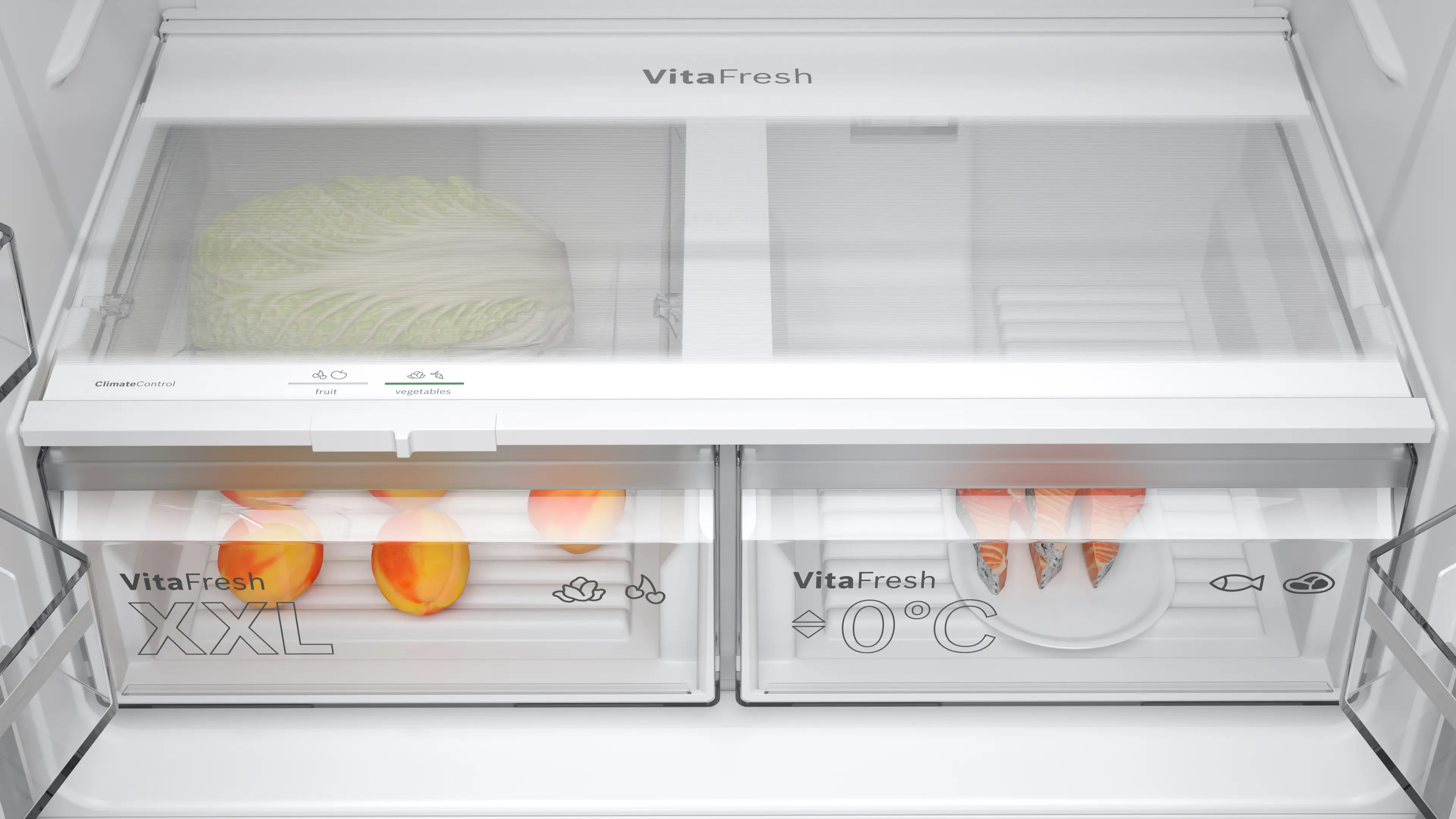 Bosch KFN96VPEA 4Door Fridge 90.5cm 605lit Series 4 Brushed S.Steel