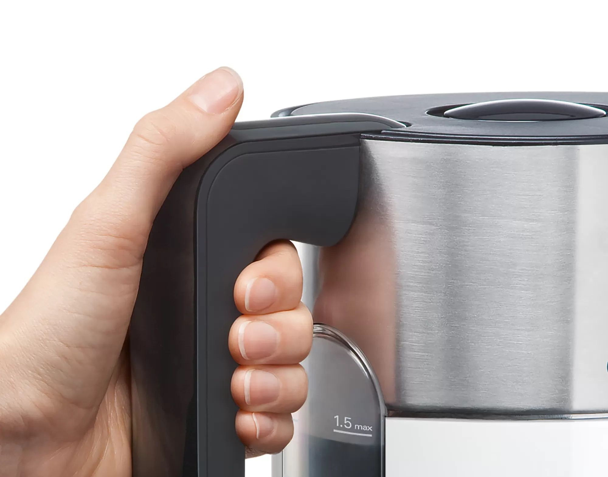 Bosch TWK8611P Styline Water Kettle 1.5L 2000-2400W White Stainless Steel product view 14