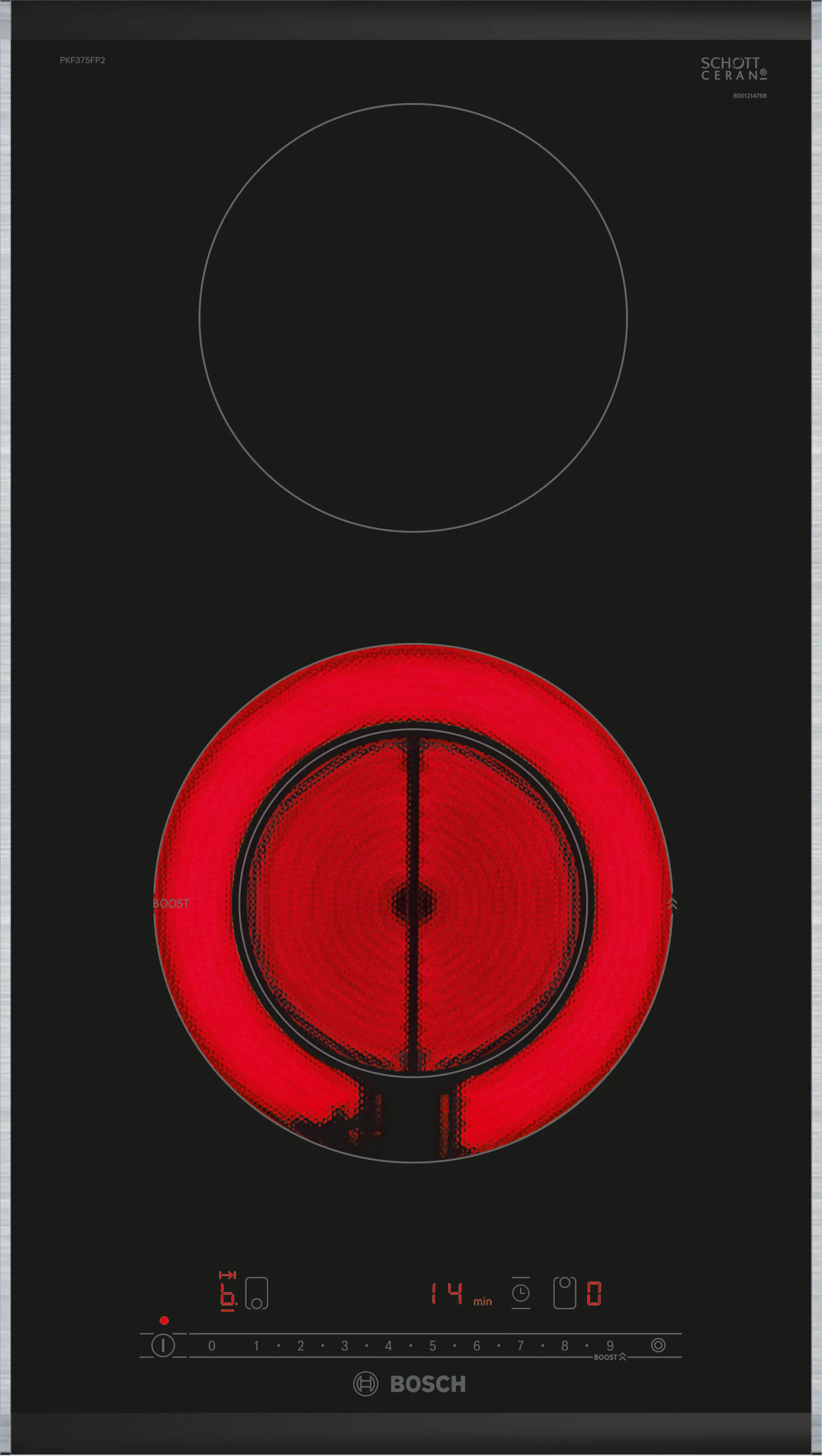 Bosch PKF375FP2E Series 6 Ceramic Hob 30CM Domino PowerBoost Domino Design