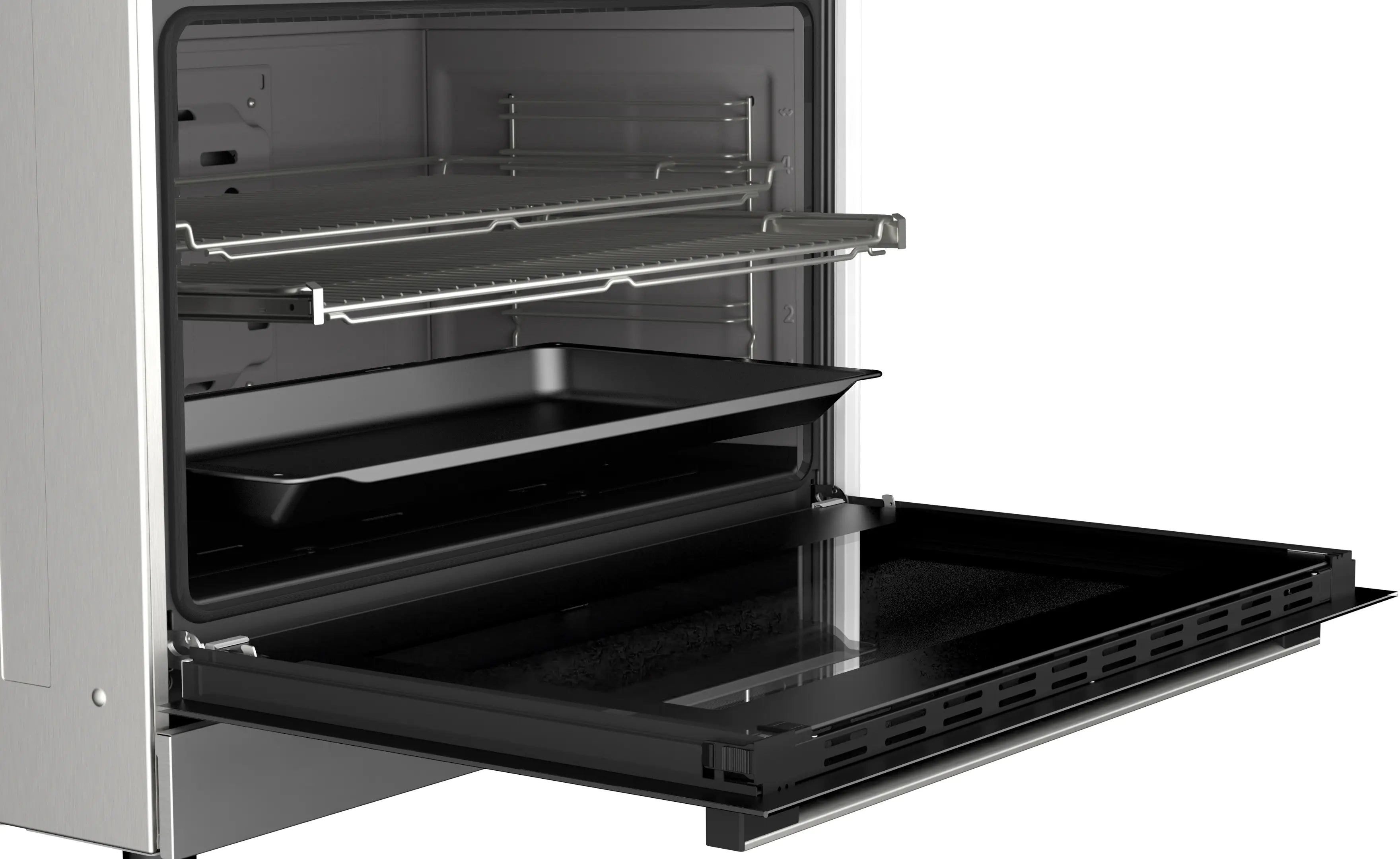 Bosch HGX5G7W50S Serie 6 Freestanding Gas Cooker 90CM 125L Stainless Steel with Hybrid Cooking product image 3