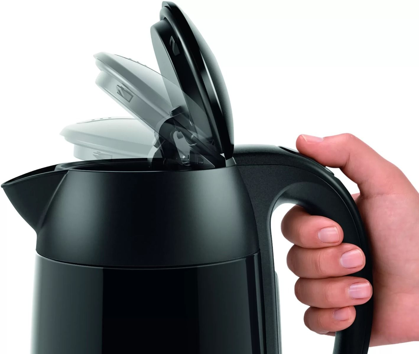 Bosch TWK3P423 DesignLine Water Kettle 1.7L 2400W Black product view 3