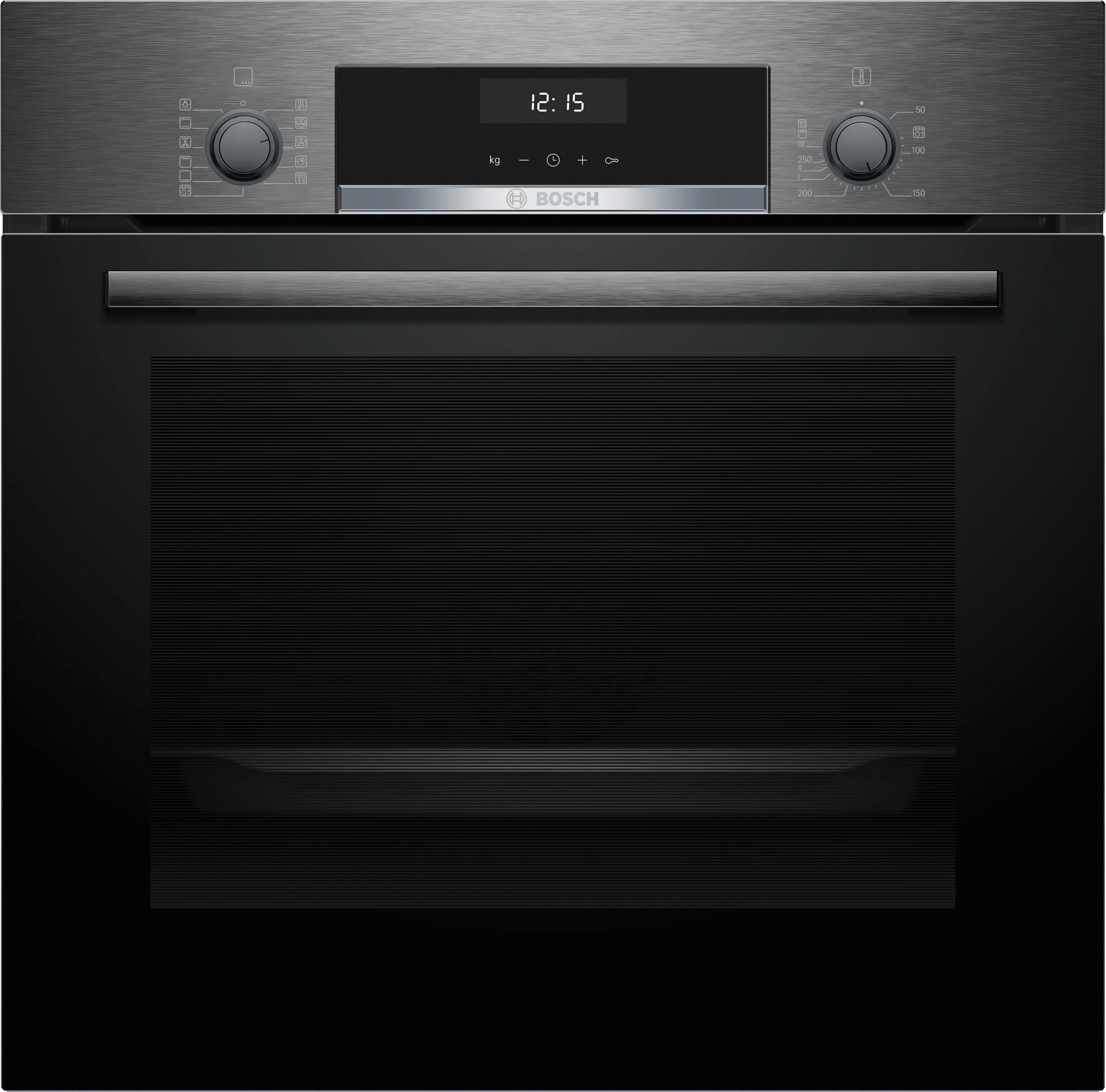 Bosch HBJ517SG0R Serie 6 Built-In Electric Oven 60cm 66L Hydrolytic Clean Black + Stainless Steel