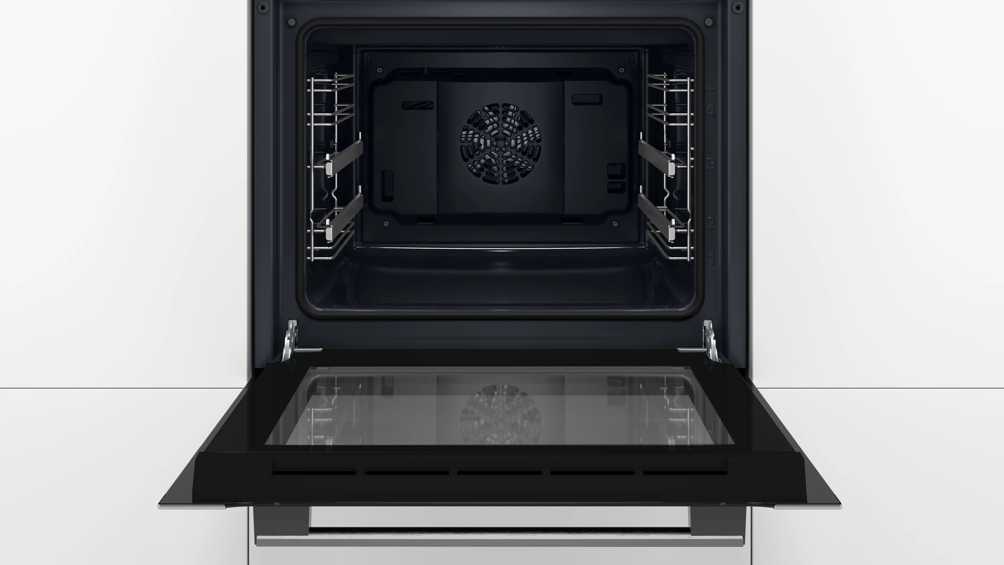 Bosch HBJ517SG0R Serie 6 Built-In Electric Oven 60cm 66L Hydrolytic Clean Black + Stainless Steel - Bosch Built-in electric oven product image 3