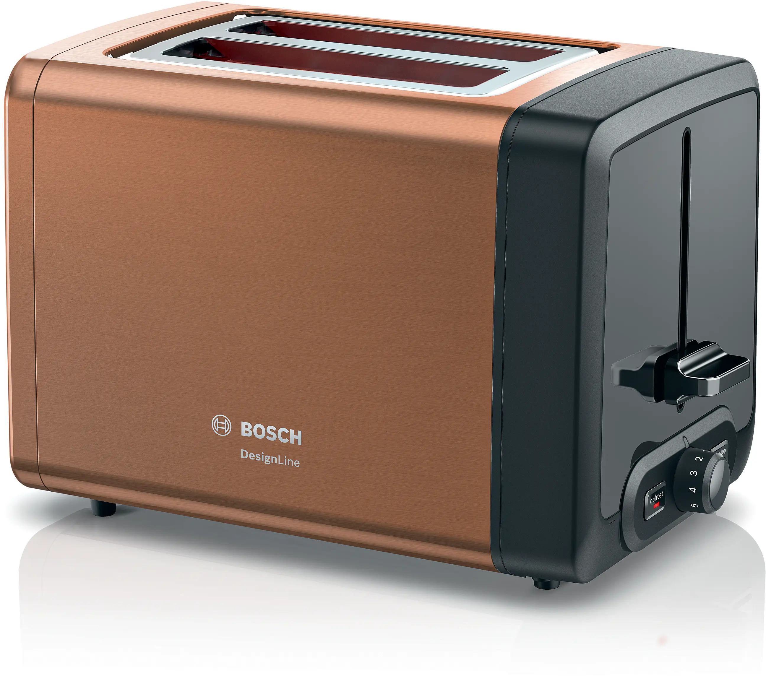 Bosch TAT4P429 Compact Toaster DesignLine 970W Copper