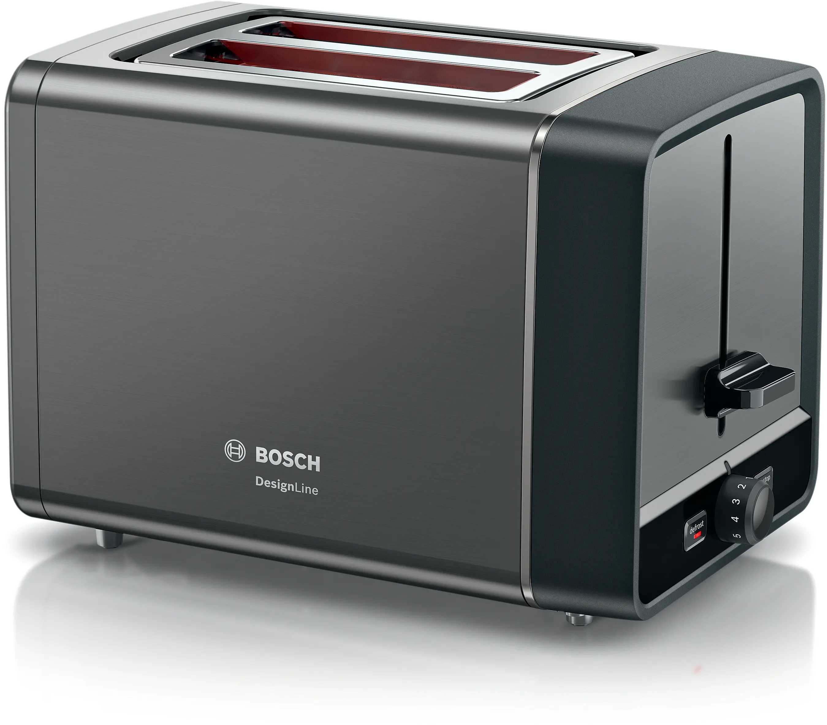 Bosch TAT5P425 Compact Toaster DesignLine 970W Graphite