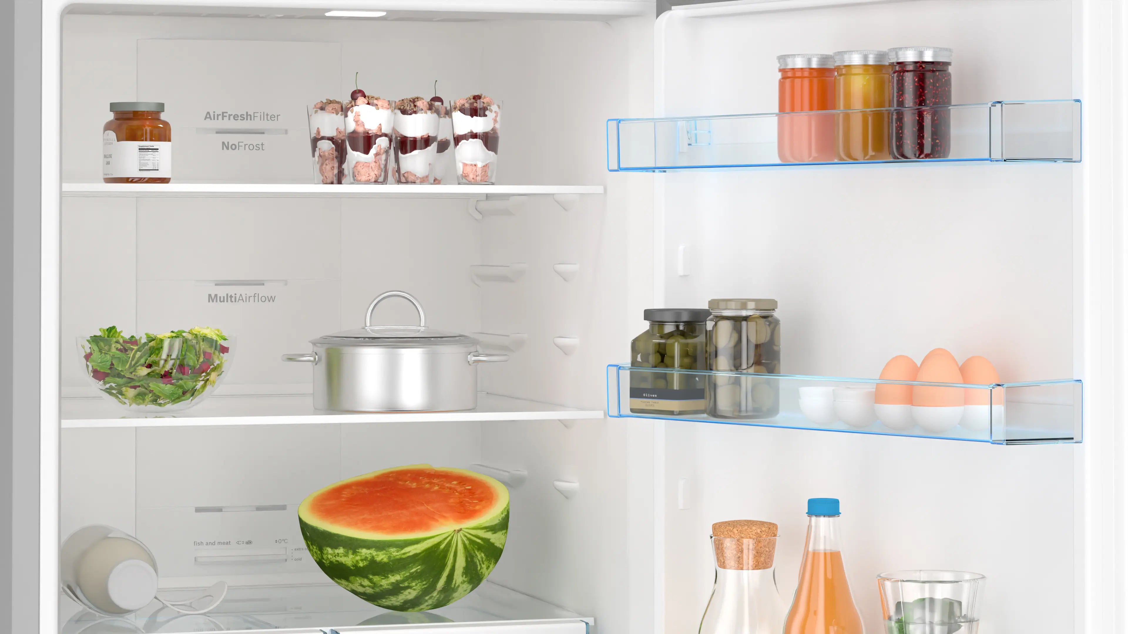 Bosch KGN55VL21U bottom-freezer fridge-freezer product detail view