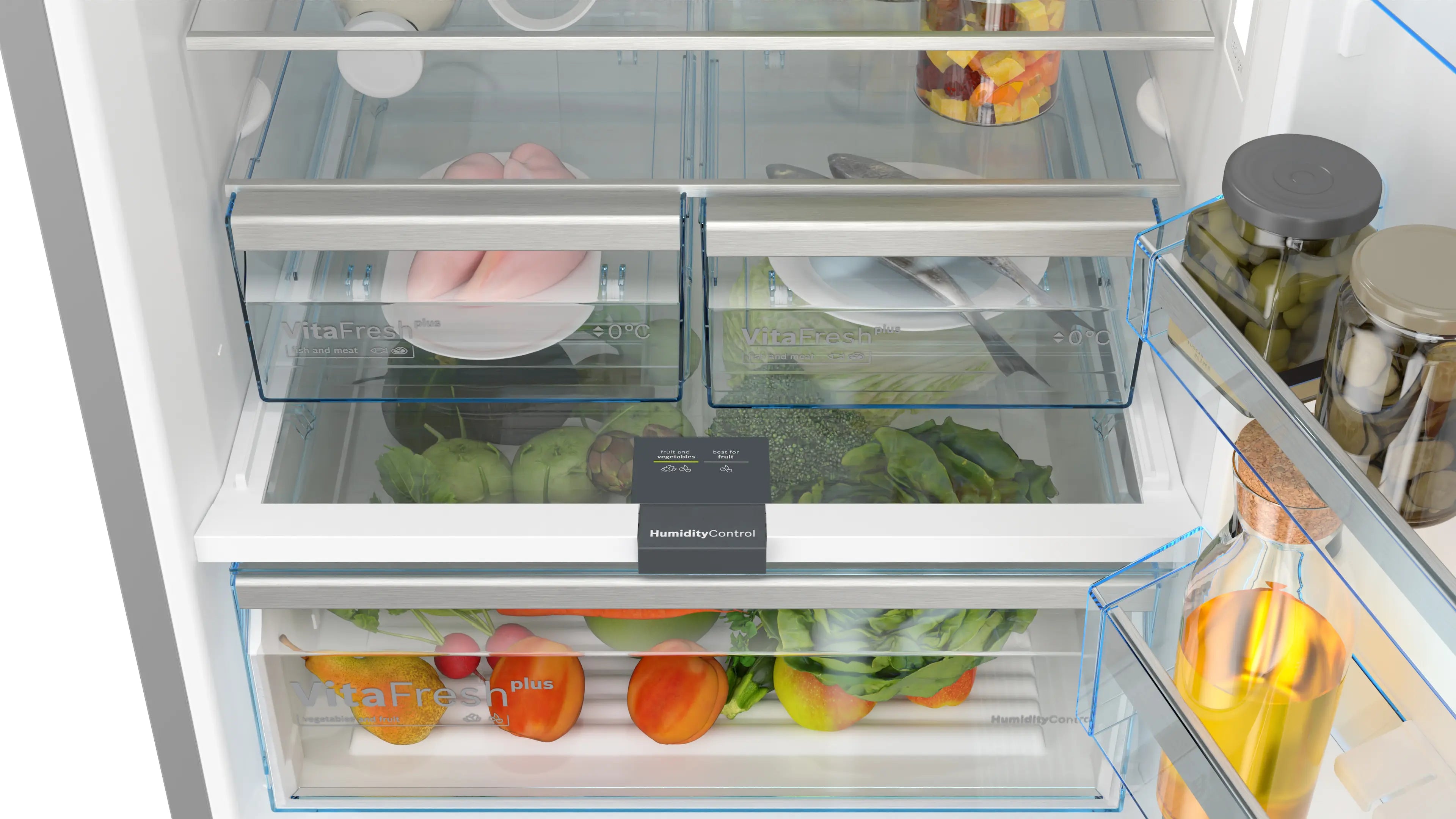 Bosch KGN56LB31U bottom-freezer fridge-freezer product detail view