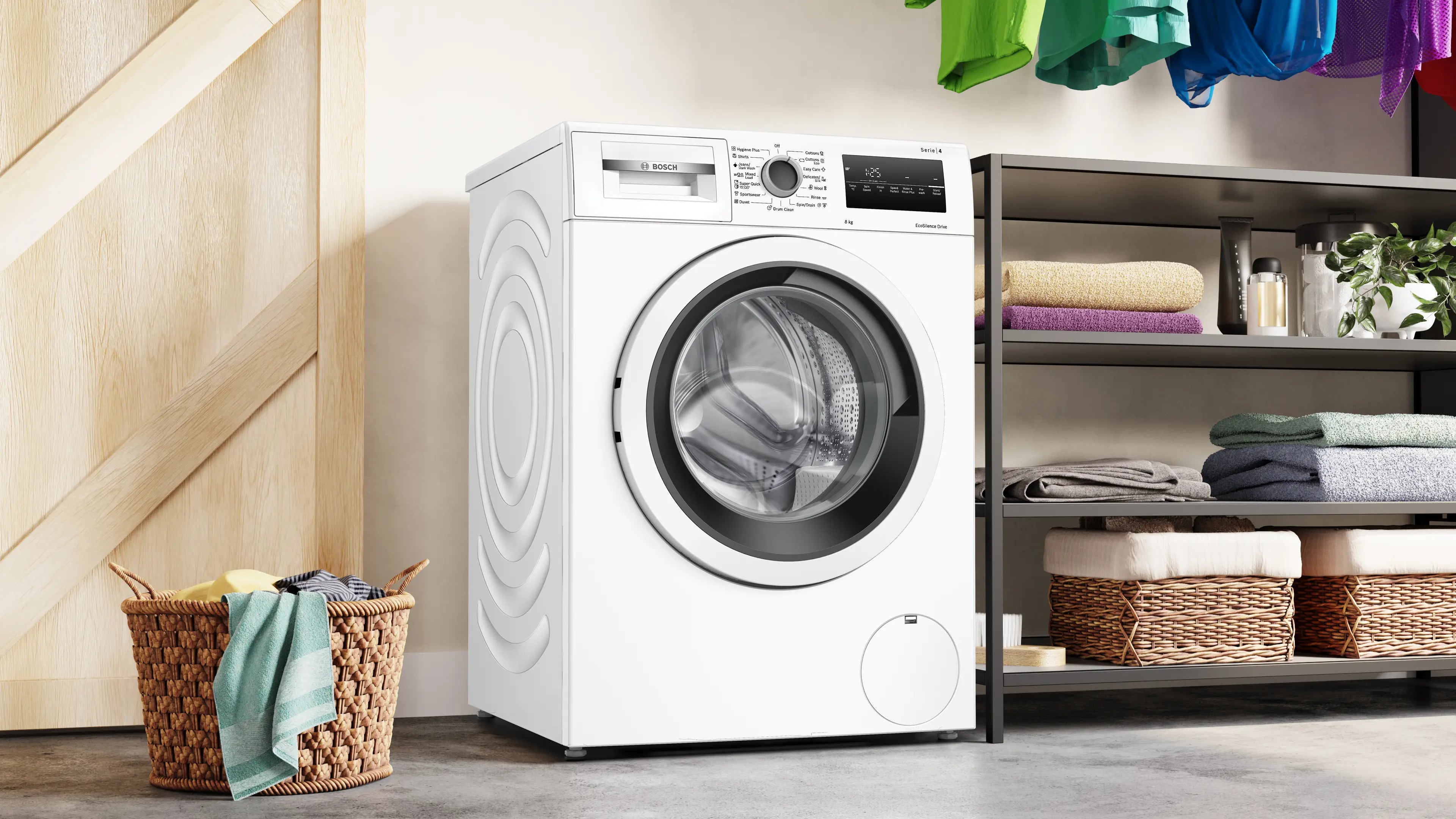 Bosch WAN24200ME front-loading washing machine in white - alternate product view