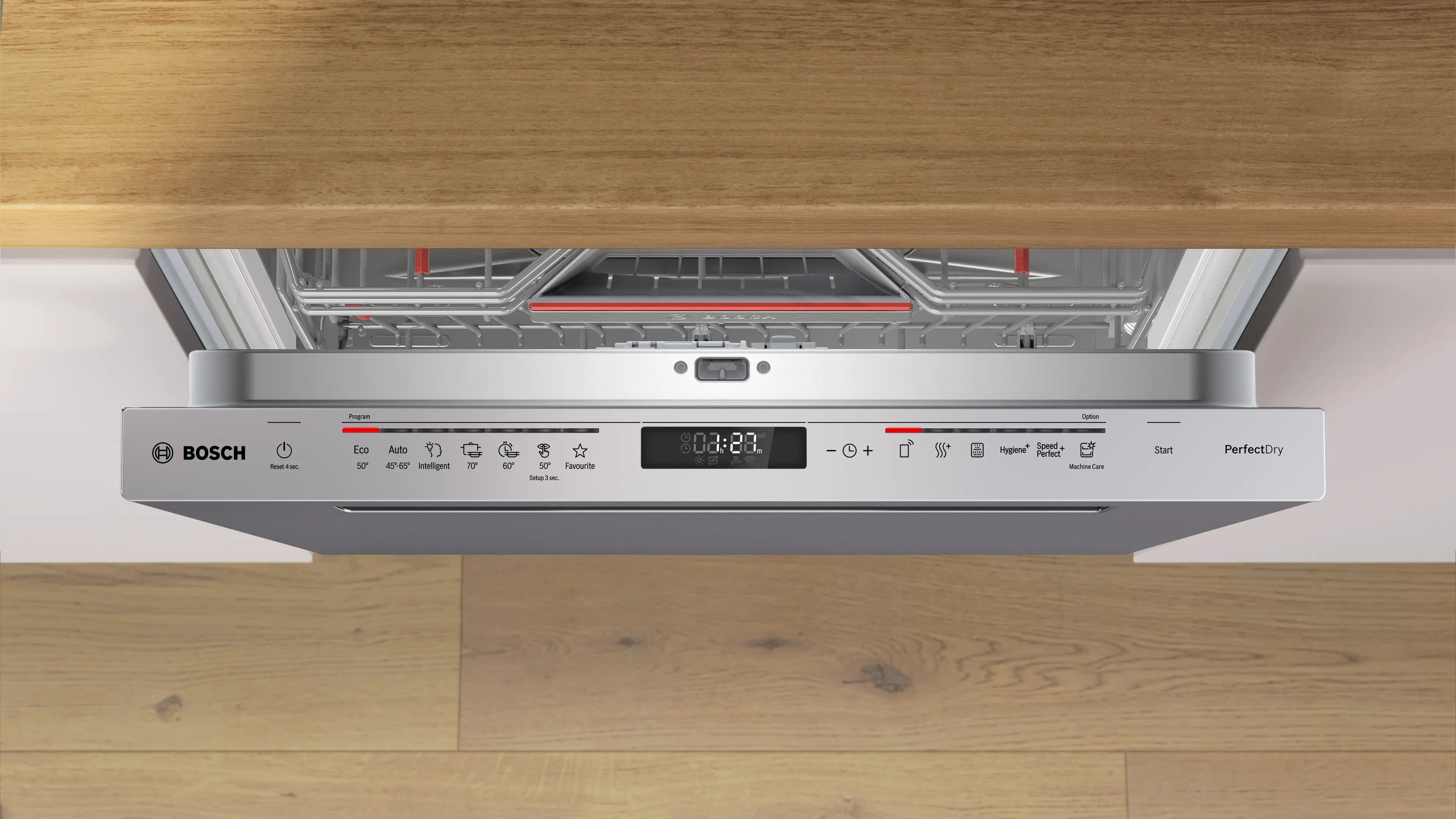 Bosch SMP6ZCS80S Serie 6 Built-under Dishwasher 60 cm 7 Programs Stainless Steel Home Connect product image 3