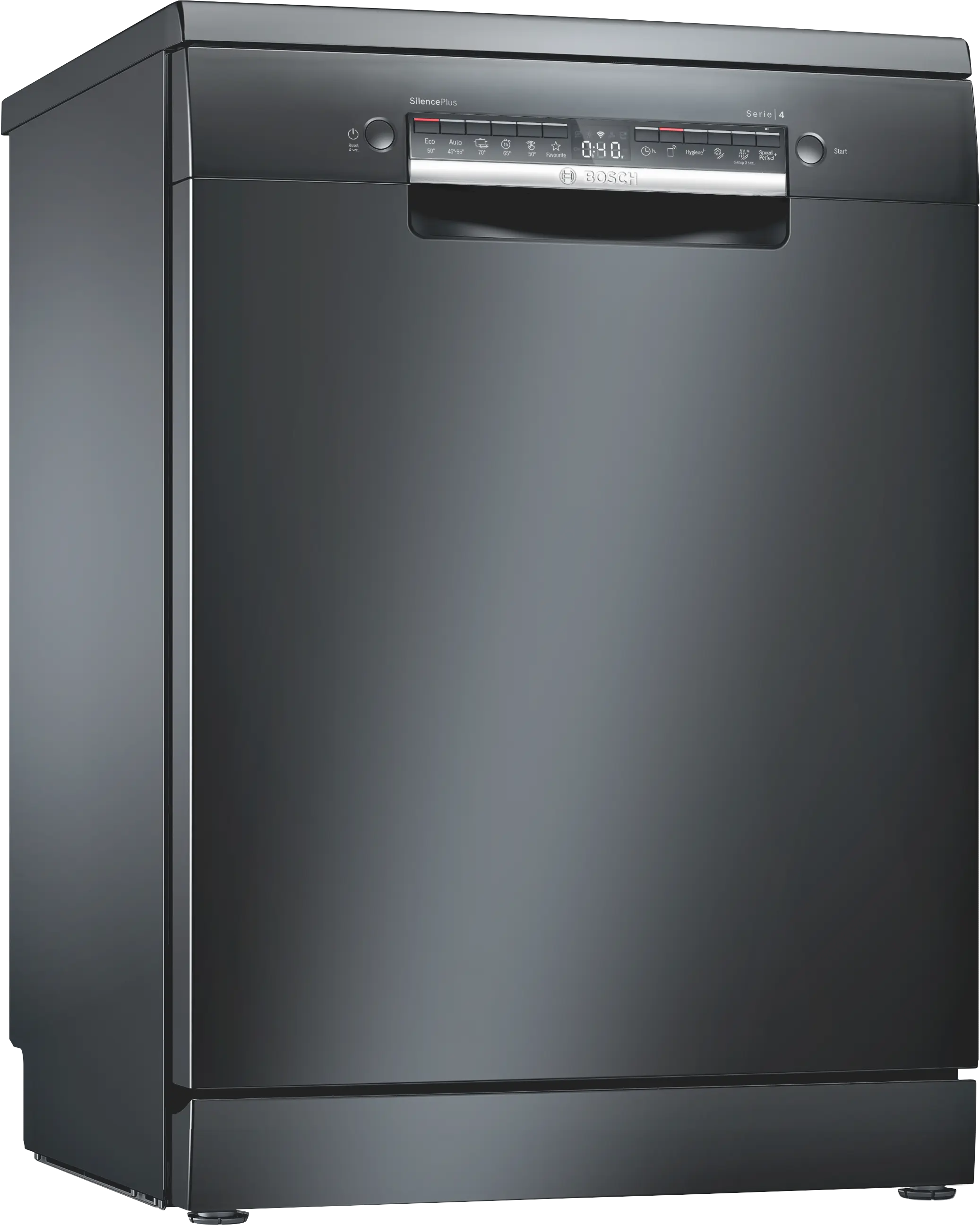 Bosch SMS4HMC65Q Serie 4 Freestanding Dishwasher 60 cm 6 Programs Brushed Black Steel Anti-fingerprint Home Connect product image 1