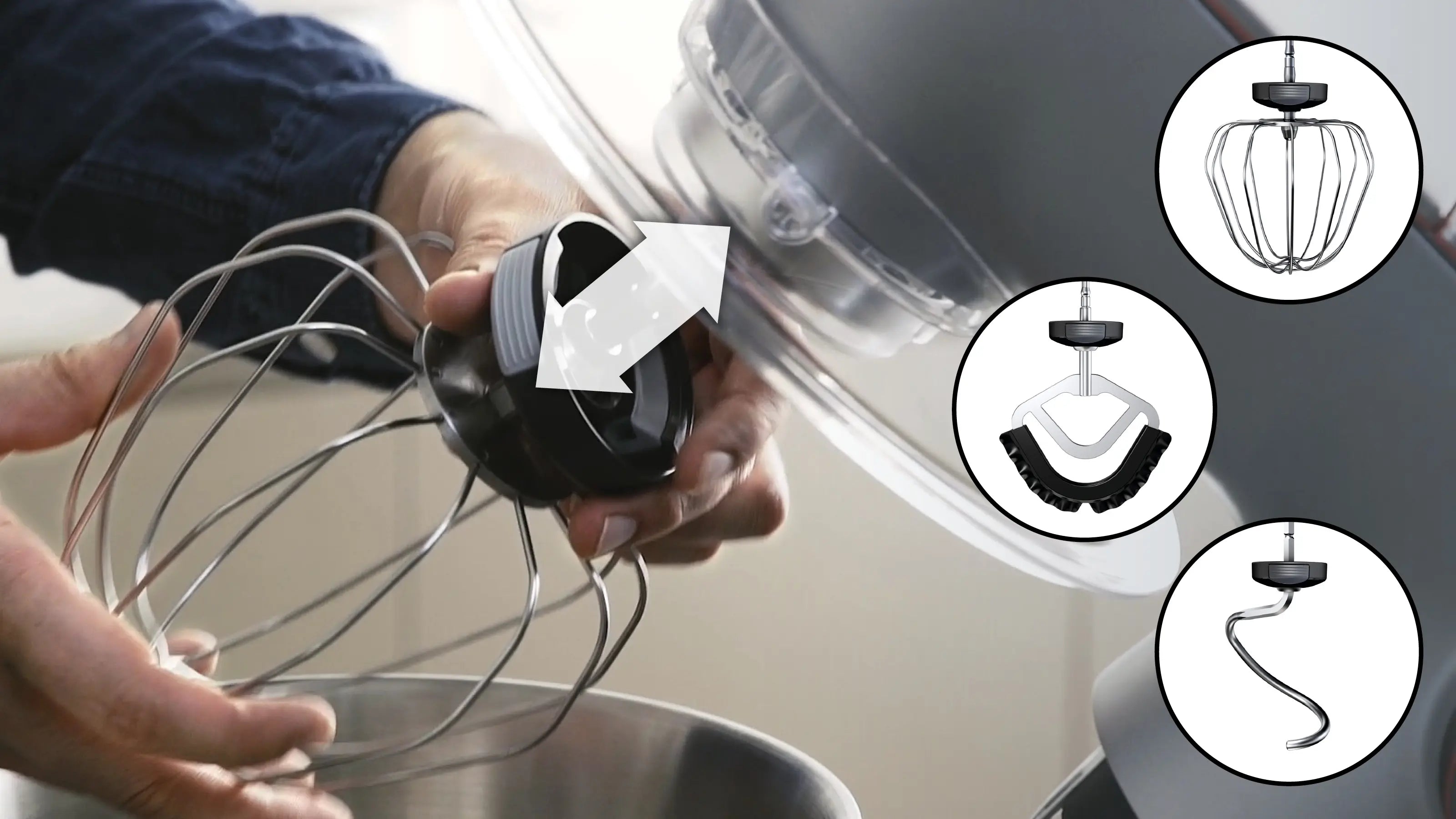 Bosch MUM9YX5S12 Series 8 OptiMUM Kitchen Machine with Scale 1600W Silver Black product view 10
