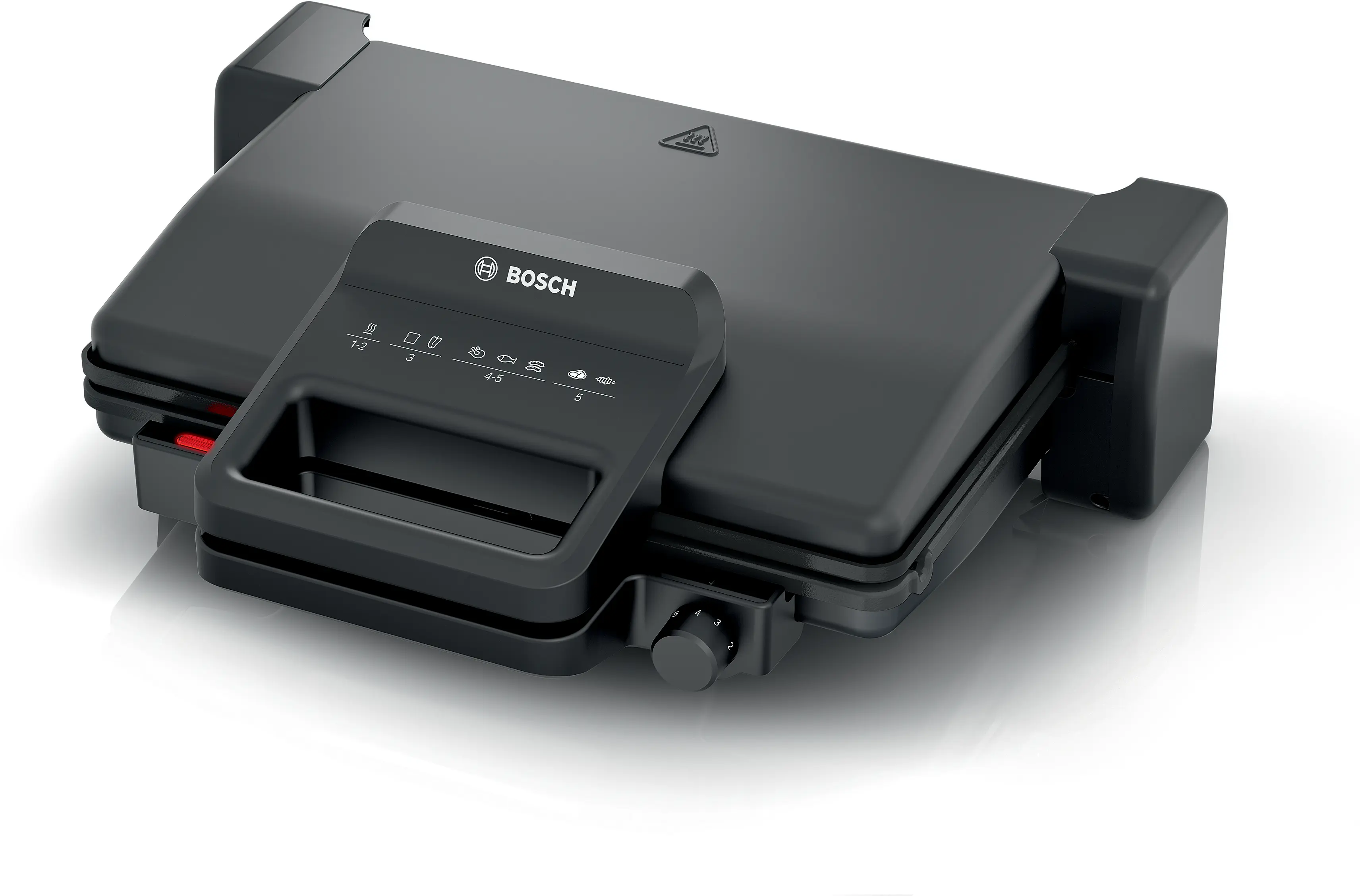 Bosch TCG3323 Contact Grill 2000W Black with 3 Grilling Positions