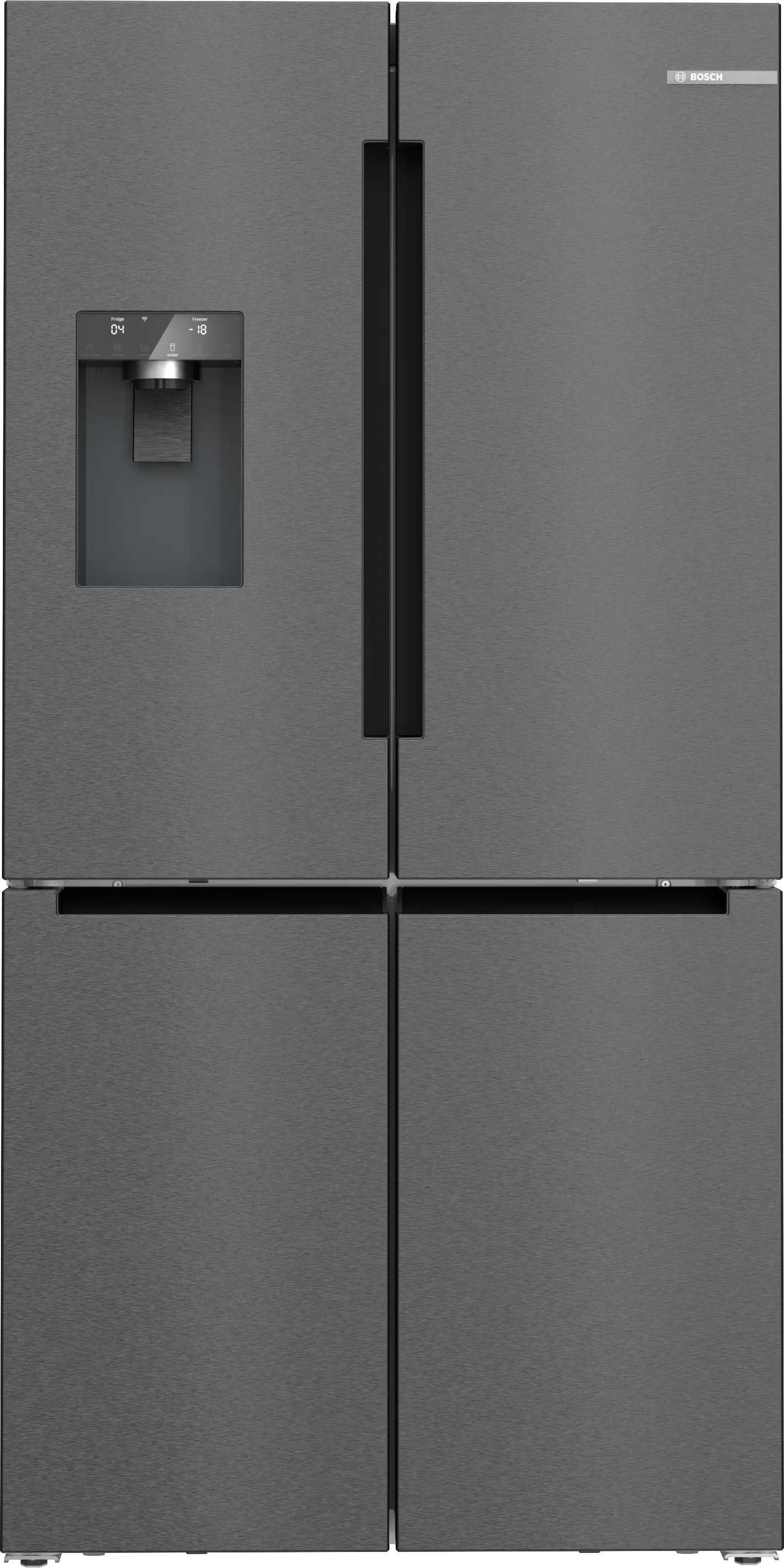 Bosch KFI96AXEA Serie 6 4-Doors Refrigerator 574L Black Inox Anti-Fingerprint