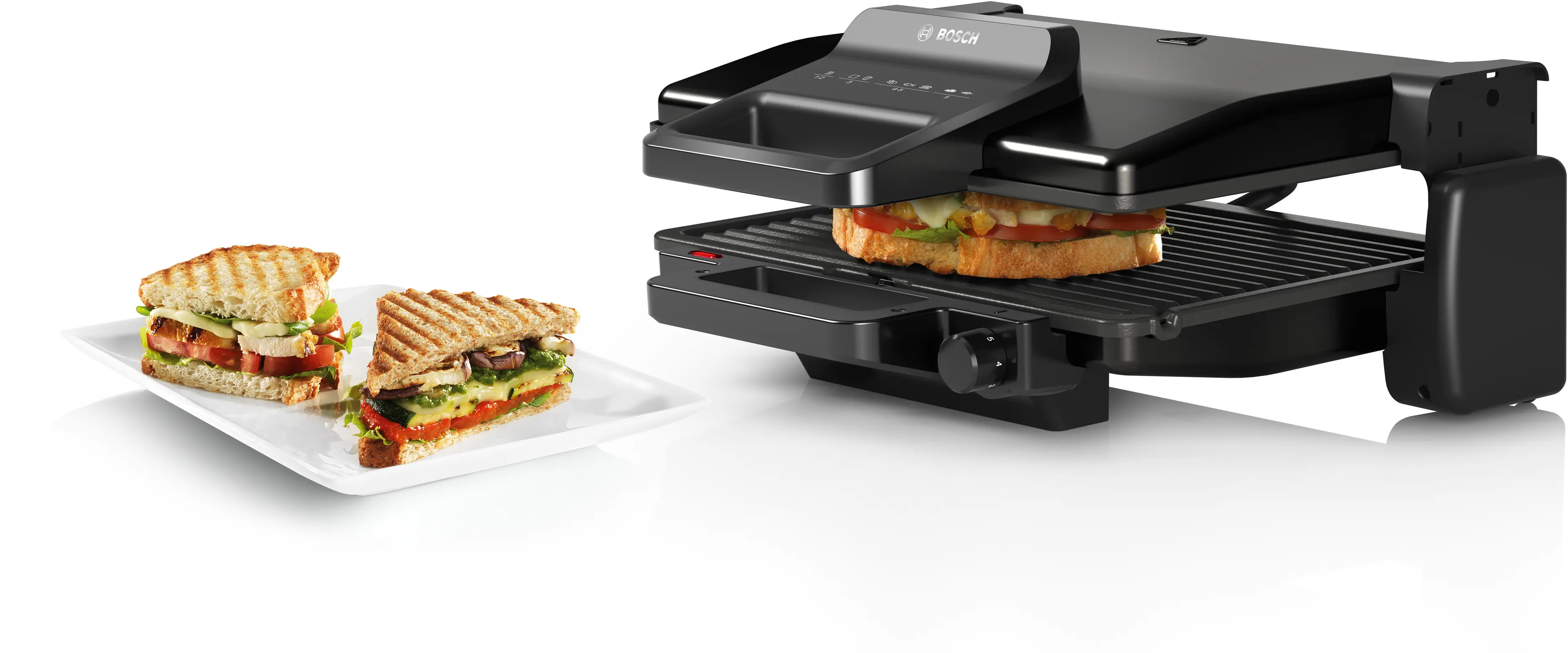 Bosch TCG3323 Contact Grill 2000W Black with 3 Grilling Positions product view 5