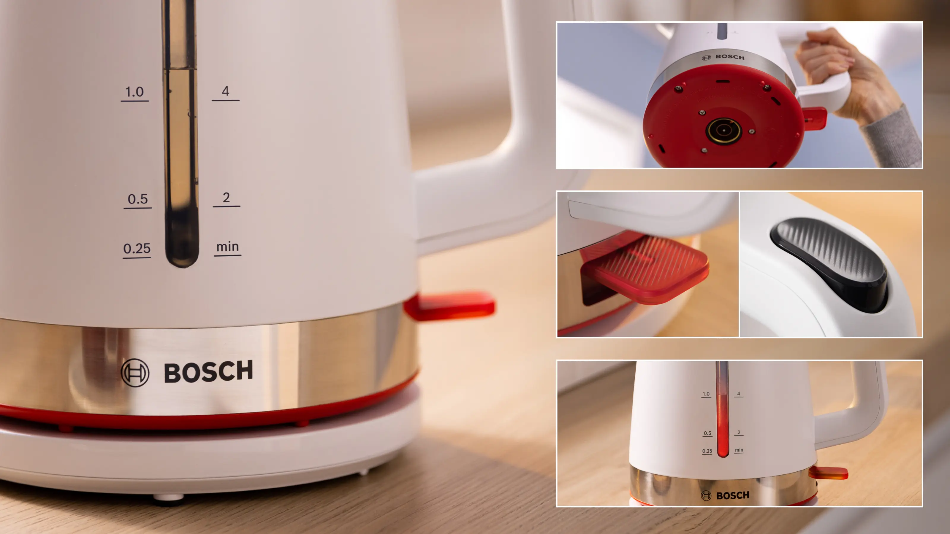 Bosch TWK4M221 MyMoment Water Kettle 1.7L 2400W White product view 5