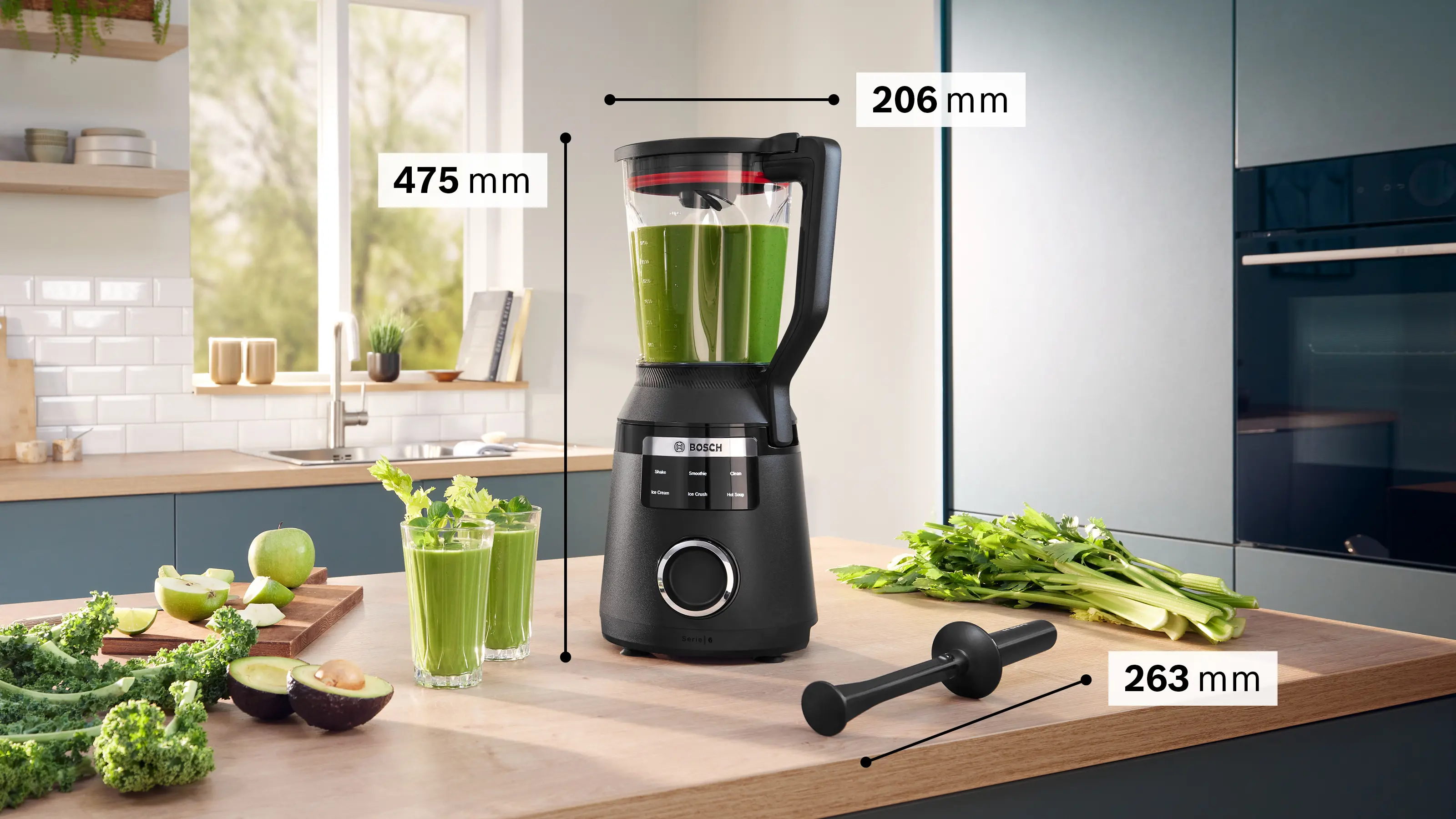 Bosch MMB6652B VitaPower Series 6 High Performance Blender 1800W 2.0L Black product view 4