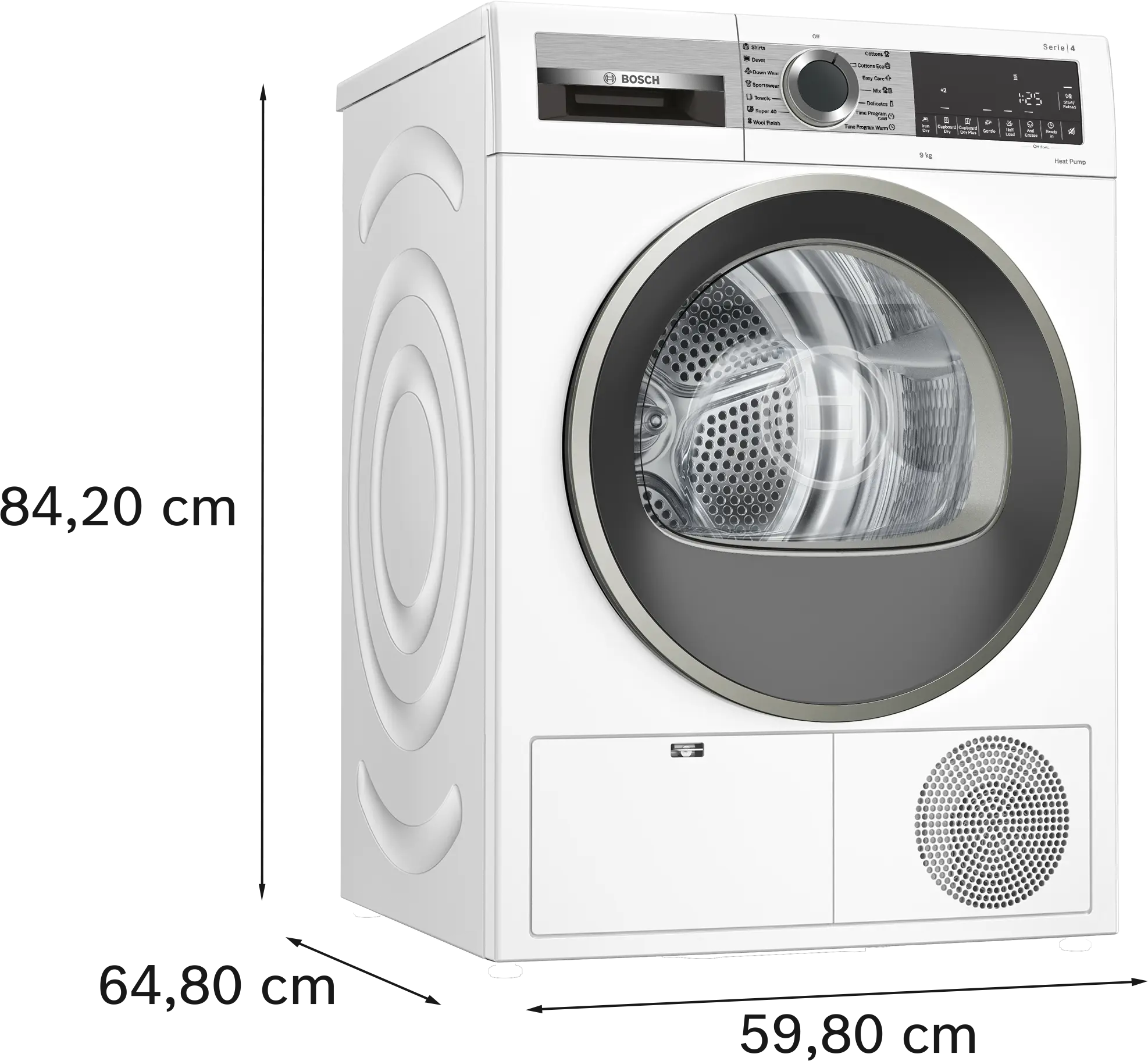 Bosch WQG1420AME heat pump tumble dryer - product detail image 12