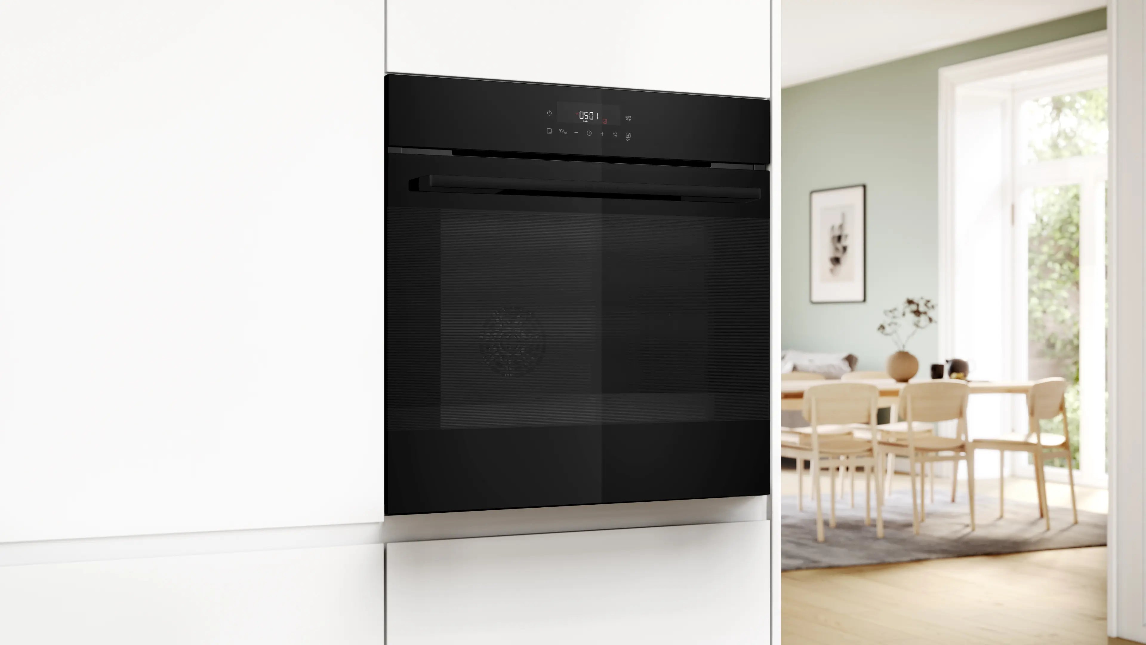 Bosch HJG852YB0T Serie 6 Built-In Electric Oven 60cm 76L EcoClean Full Black - Bosch Built-in electric oven product image 6