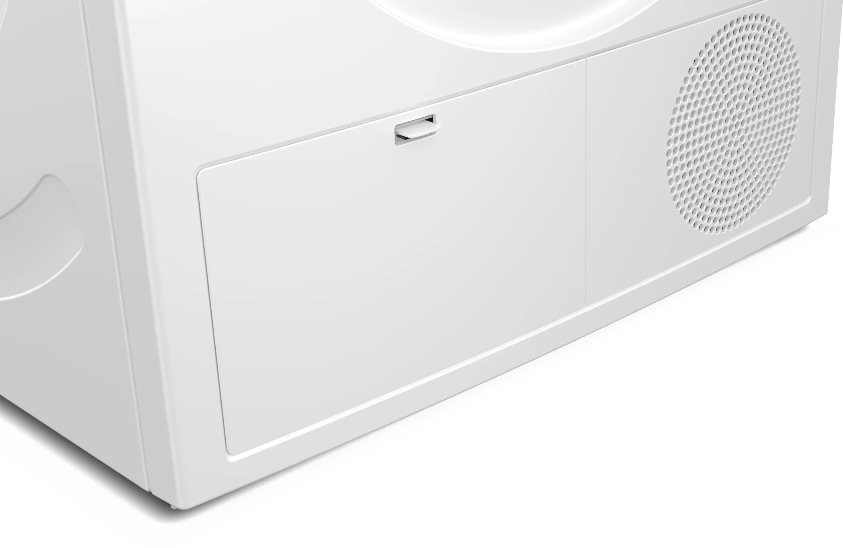 Bosch WTN86211ME dryer with lower maintenance flap closed