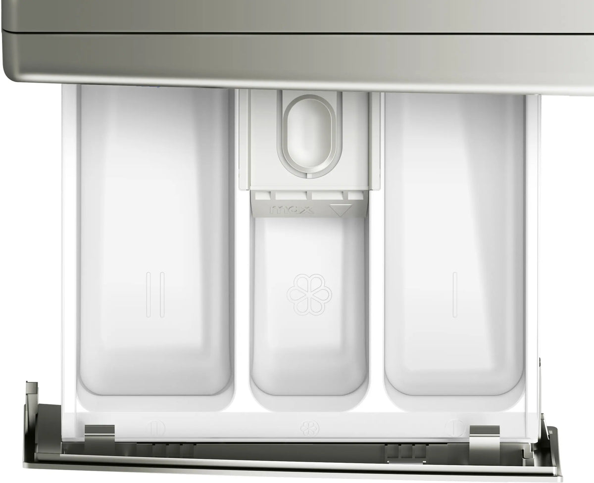 Bosch WGK264ZXME detergent drawer and washing-machine control detail