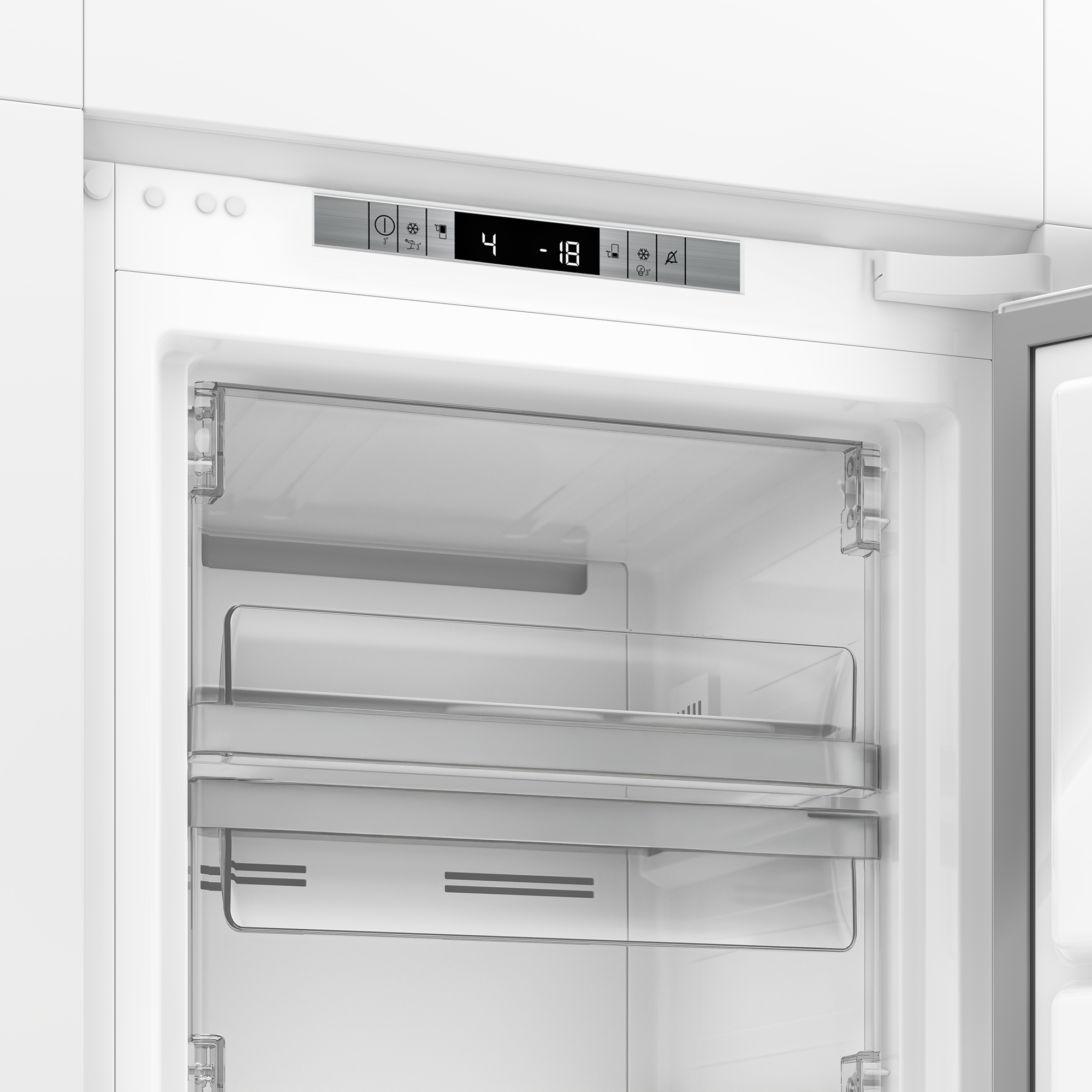 Whirlpool WBUF 503272 LE Integrated Freezer 60cm 220L No Frost - Angled View