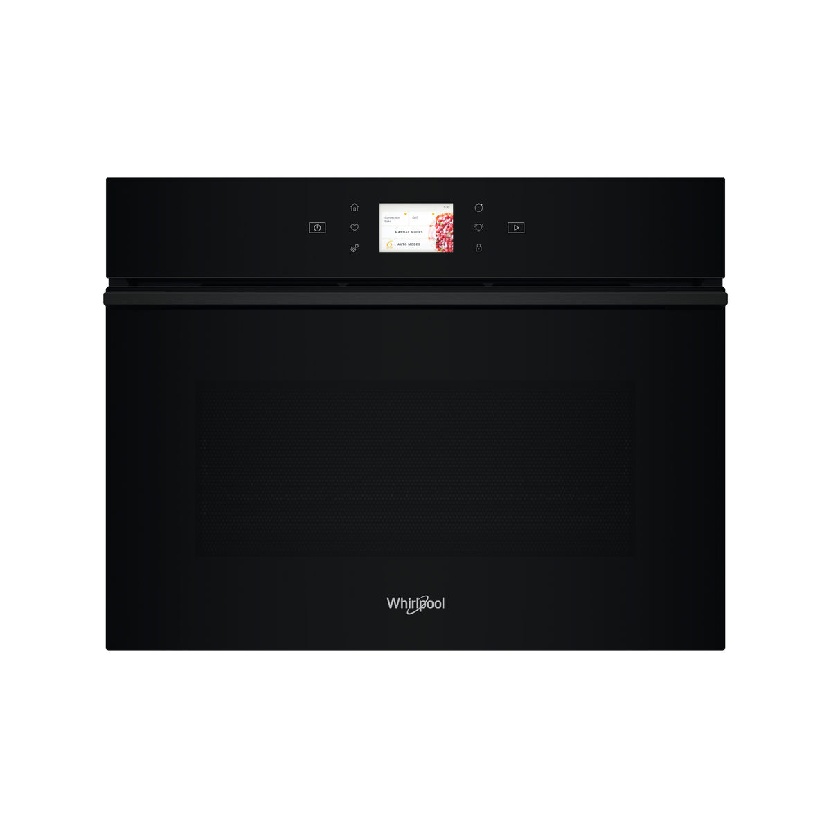 Whirlpool WCW9OWPHTSBUK combi oven with microwave front view