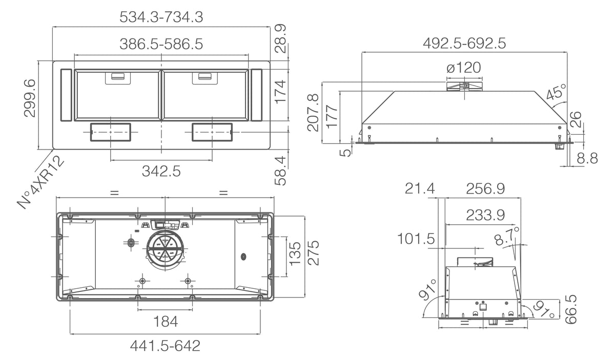 Elica ERA S BL/A/72 built-in hood product gallery image 8
