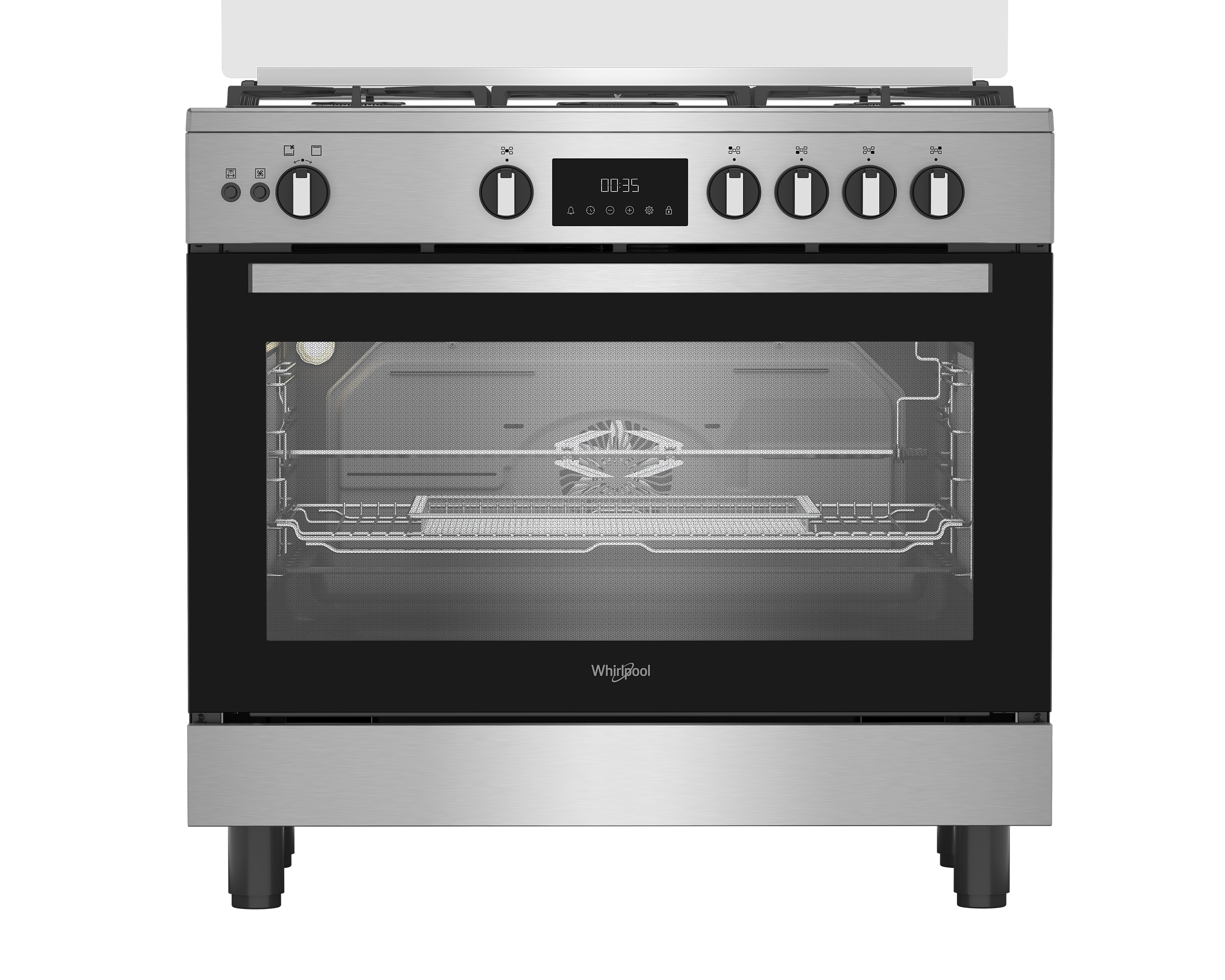 Whirlpool WR90 GGF 33229 XNA freestanding gas cooker front view
