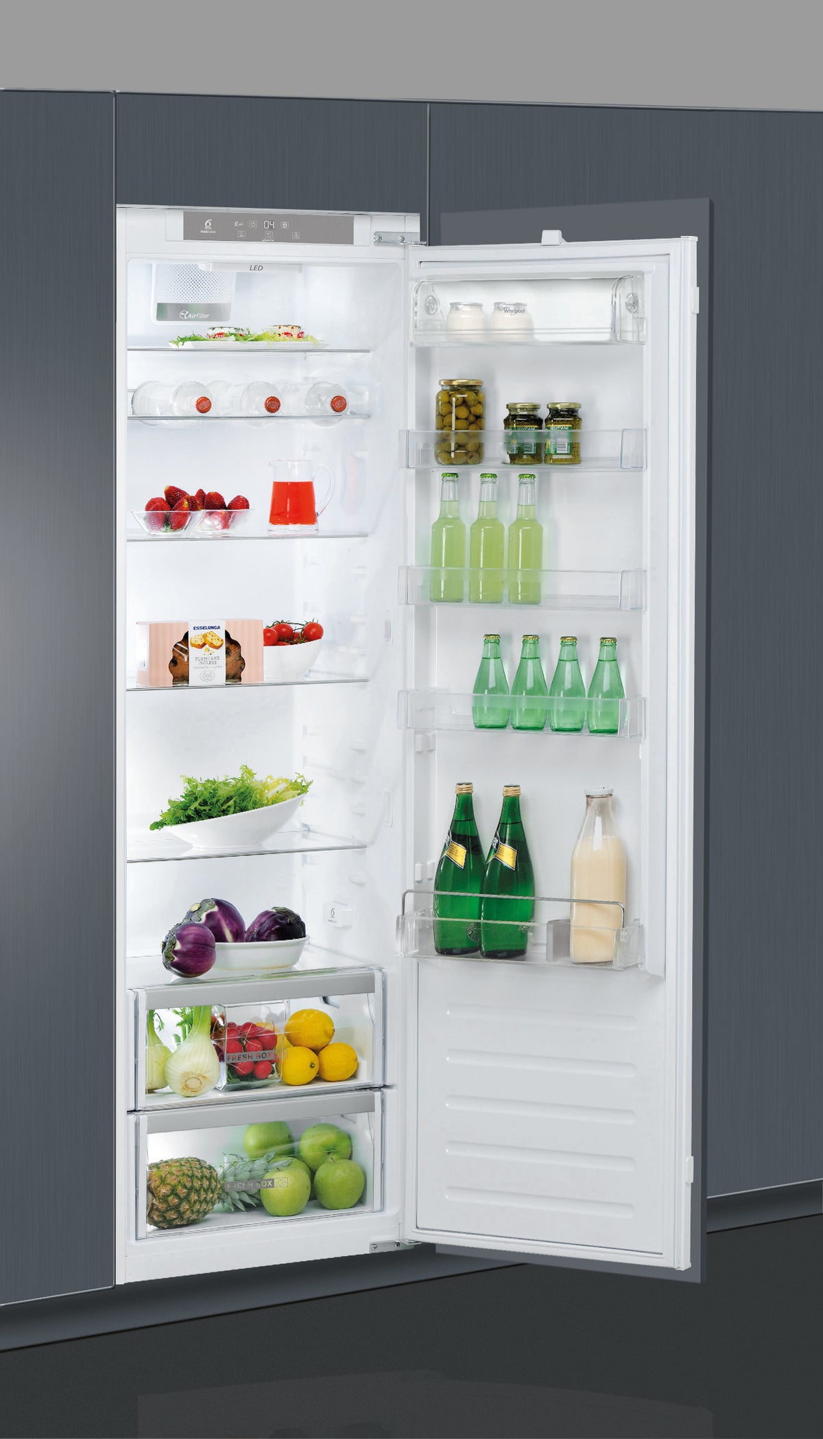 Whirlpool ARG 18411 A++ EX Integrated Refrigerator 60cm 314L Fully Integrated - Front View