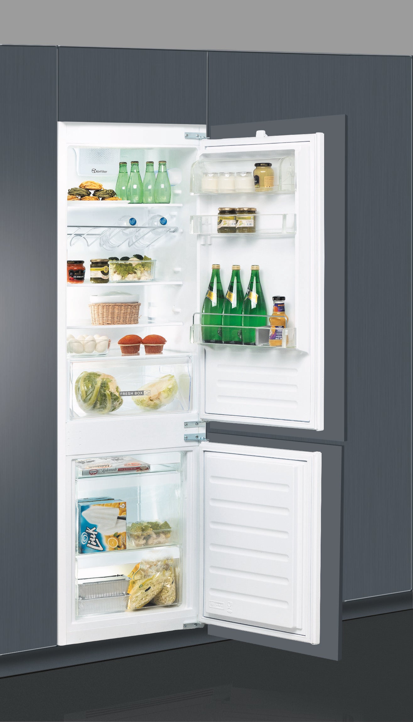 Whirlpool ART 6510/A+ SF Integrated Fridge Freezer 177cm 273L Fully Integrated - Front View