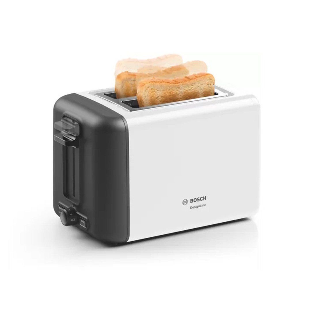 Bosch TAT3P421 DesignLine Toaster 820-970W White product view 3