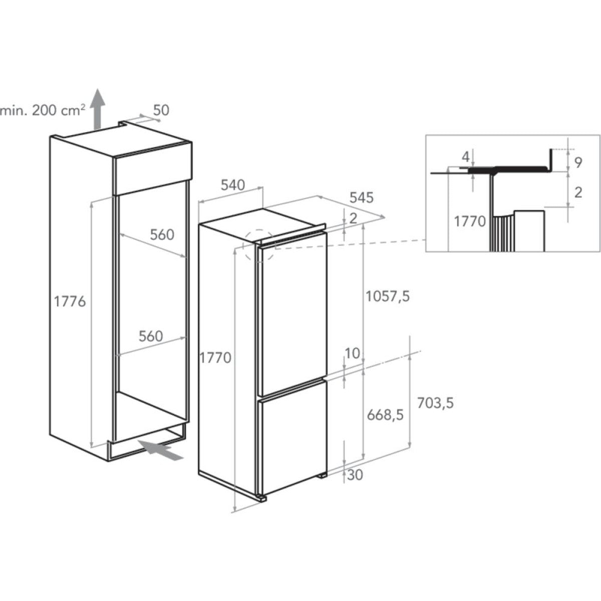 KITCHENAID KCBCS 18600 Technical Draw