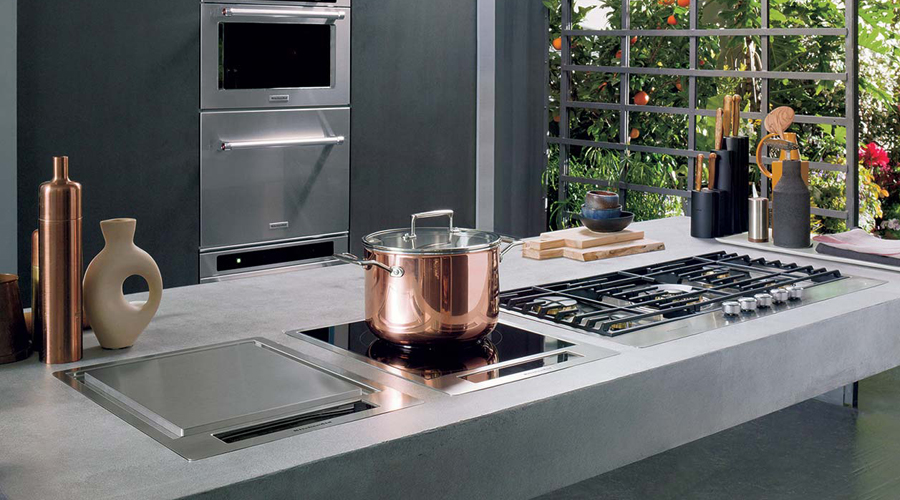 KITCHENAID KHIAF 10900 موقد تحريض كهربائي مدمج 90 سم تثبيت متساطح