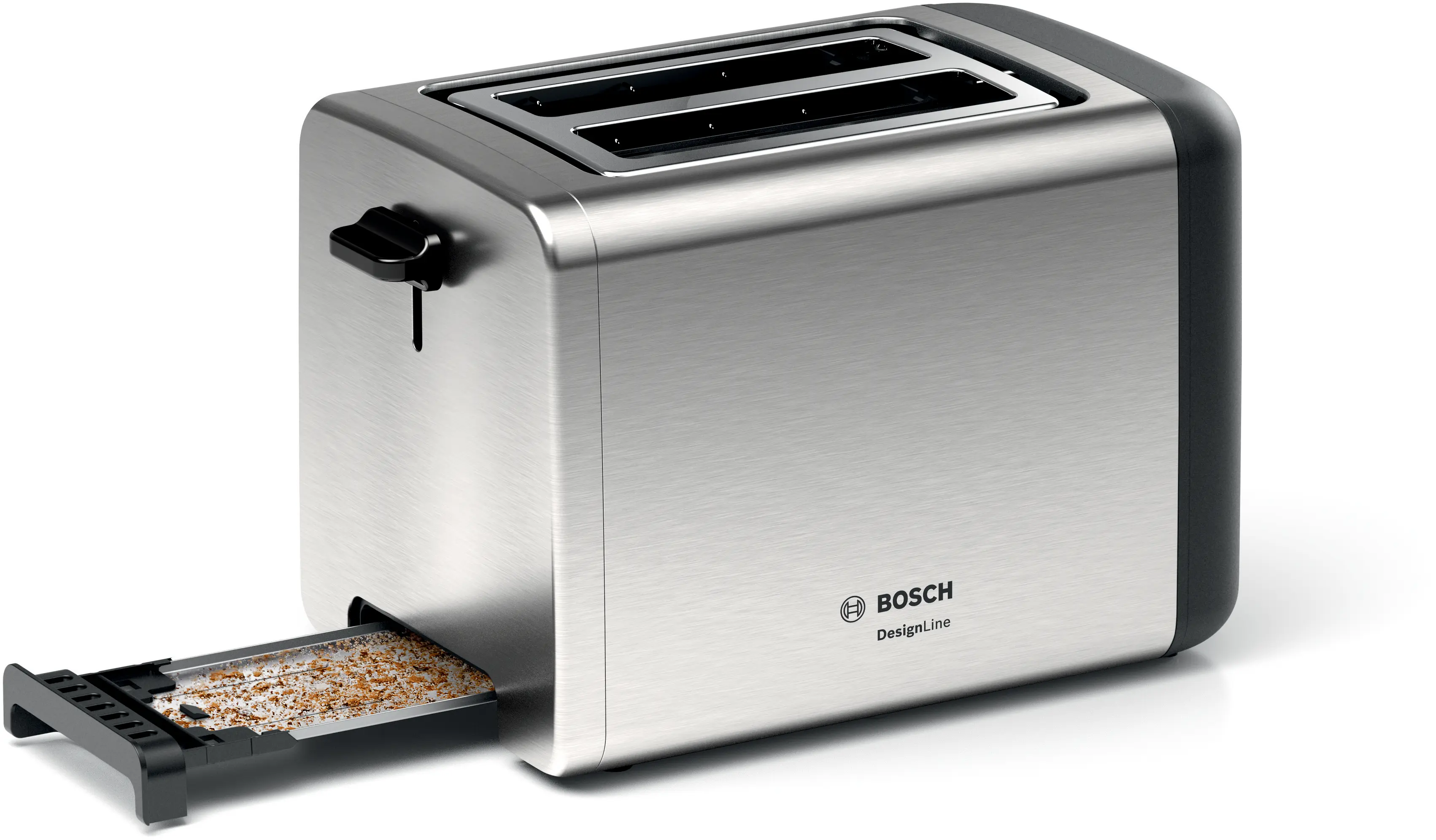 Bosch TAT3P420 DesignLine Toaster 820-970W Stainless Steel / Black product view 5