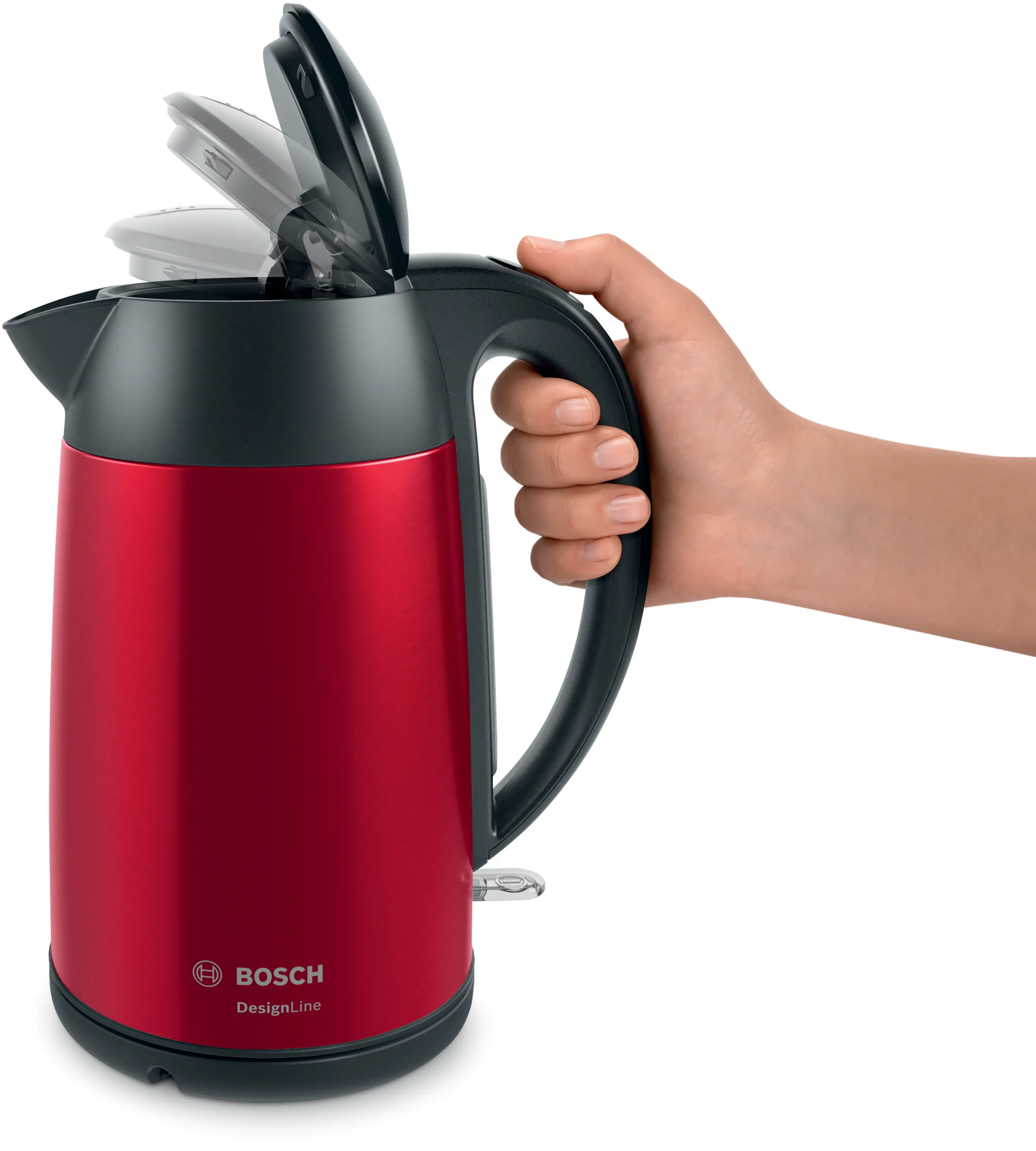 Bosch TWK3P424 DesignLine Water Kettle 1.7L 2400W Deep Red product view 8