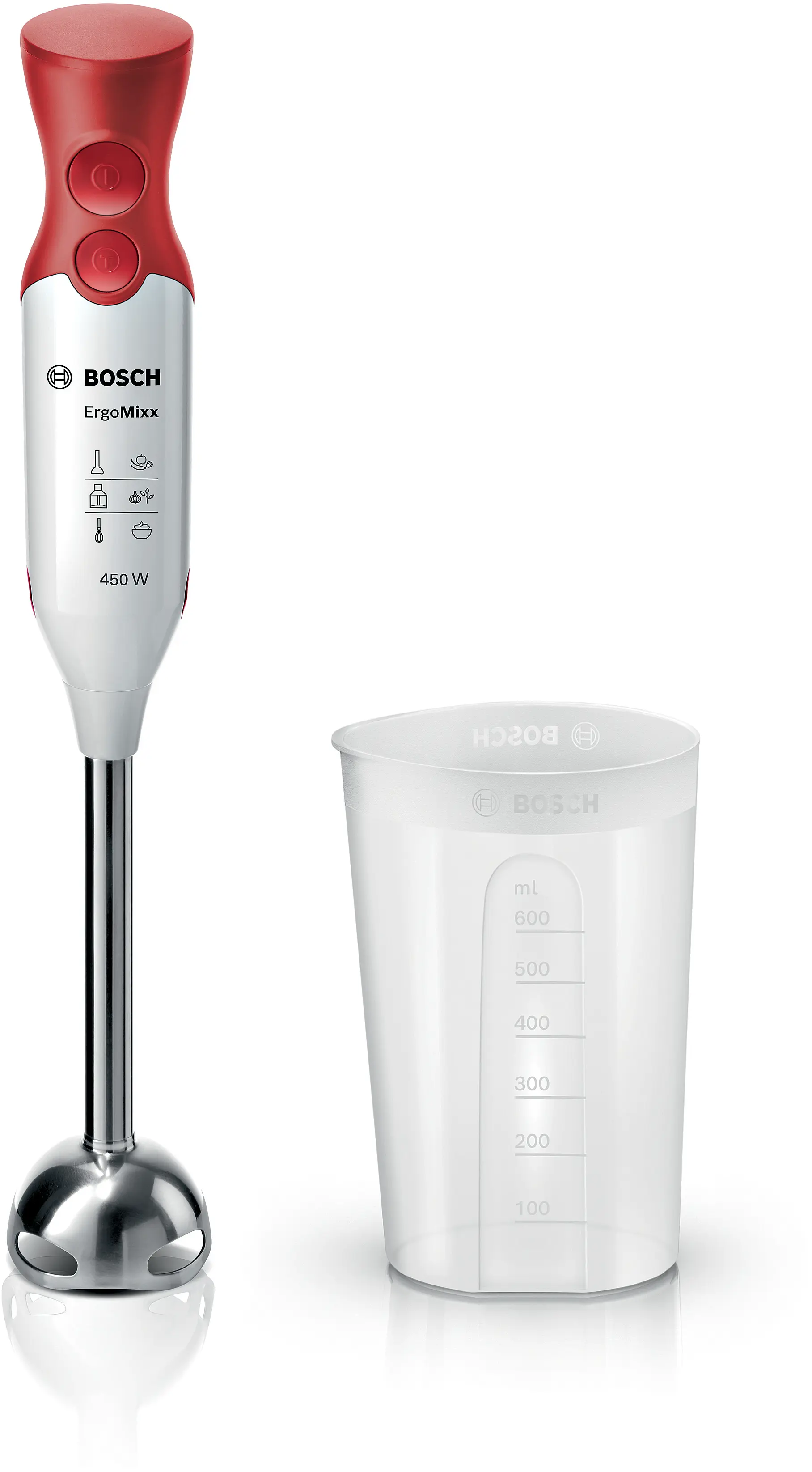 Bosch MSM64110 ErgoMixx Hand Blender 450W White Red product view 13