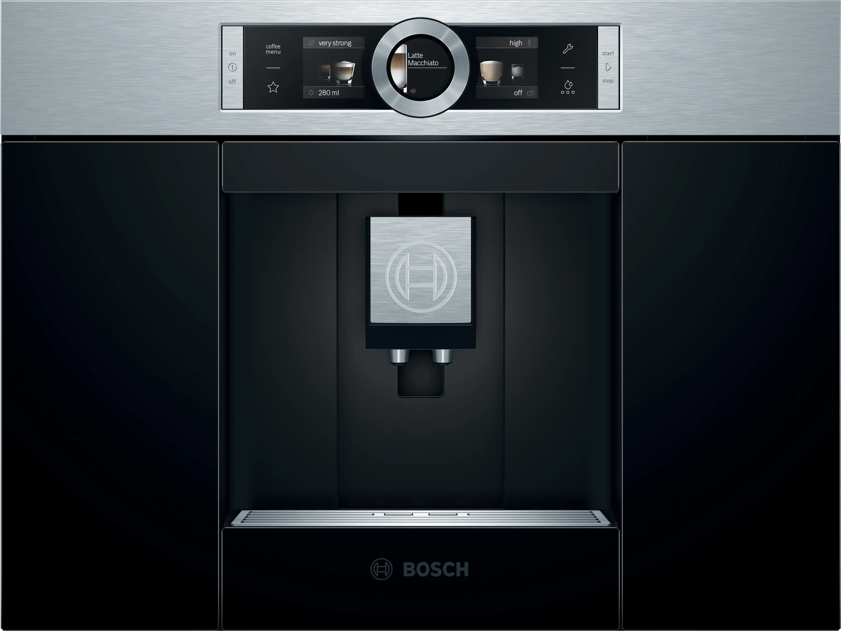 Bosch CTL636ES1 Series 8 Built-In Fully Automatic Coffee Machine Stainless Steel product view 2