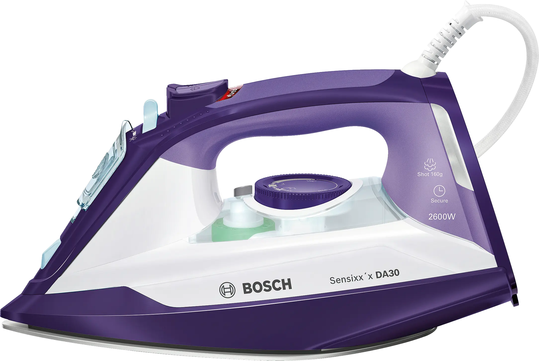 Bosch TDA3026110 Sensixxx DA30 Steam Iron 2600W Purple White product view 2