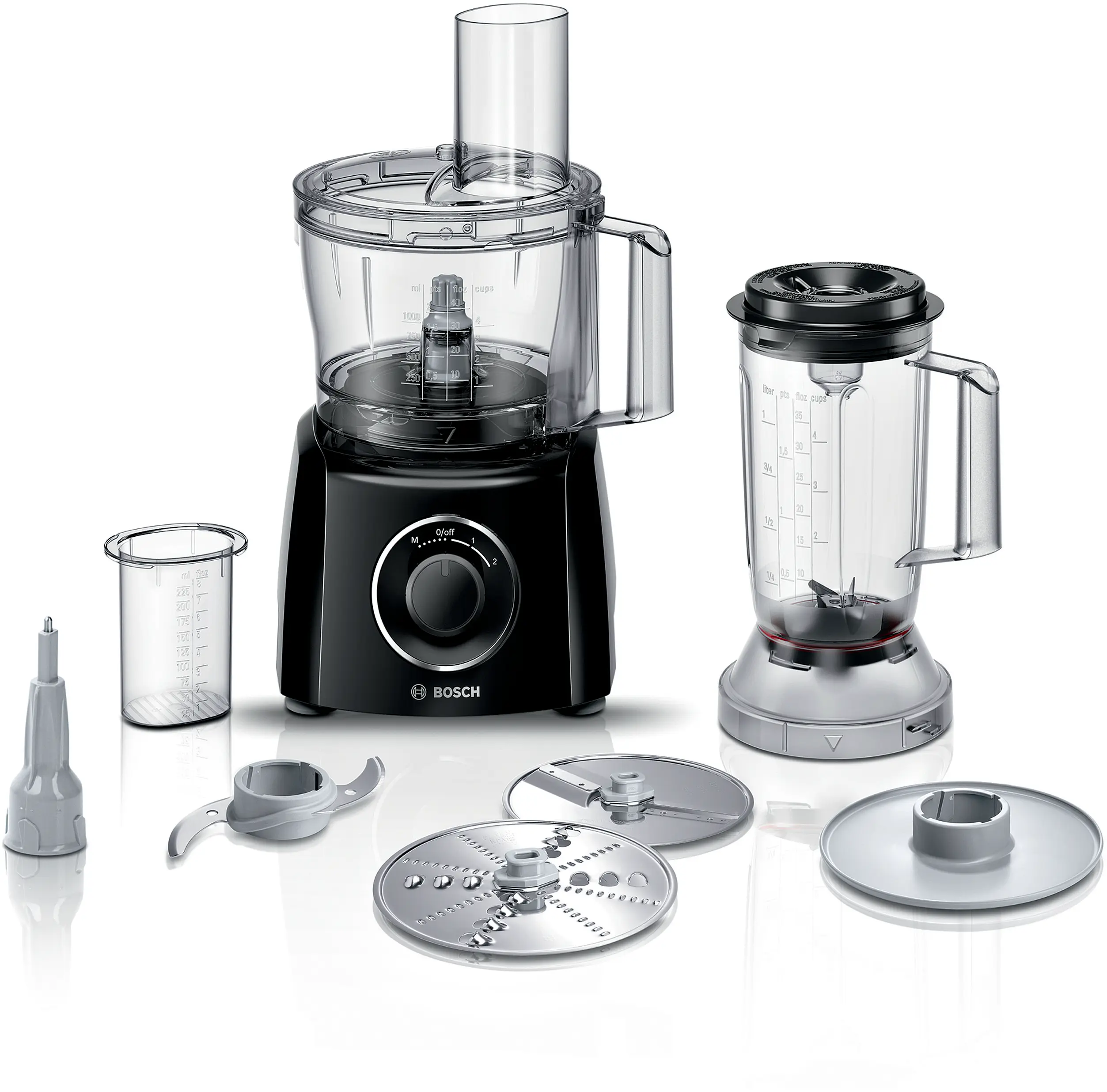 Bosch MCM3201B MultiTalent 3 Food Processor 800W Black product view 2