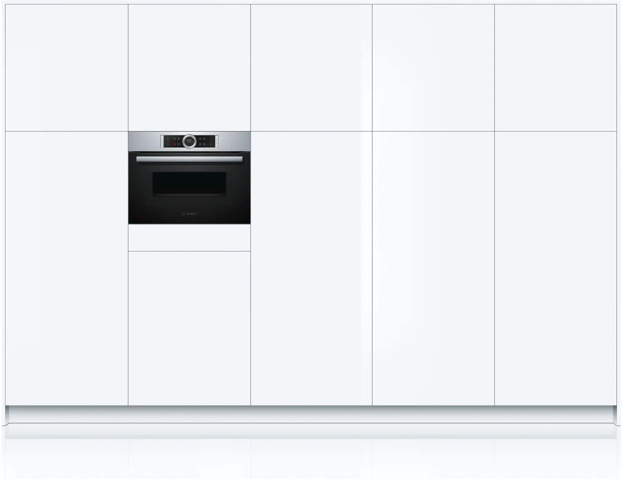 Bosch CMG633BS1 Serie 8 Built-In Compact Combi Oven with Microwave 45cm 45L Black + Stainless Steel - Bosch Built-in microwave / combi oven product image 4