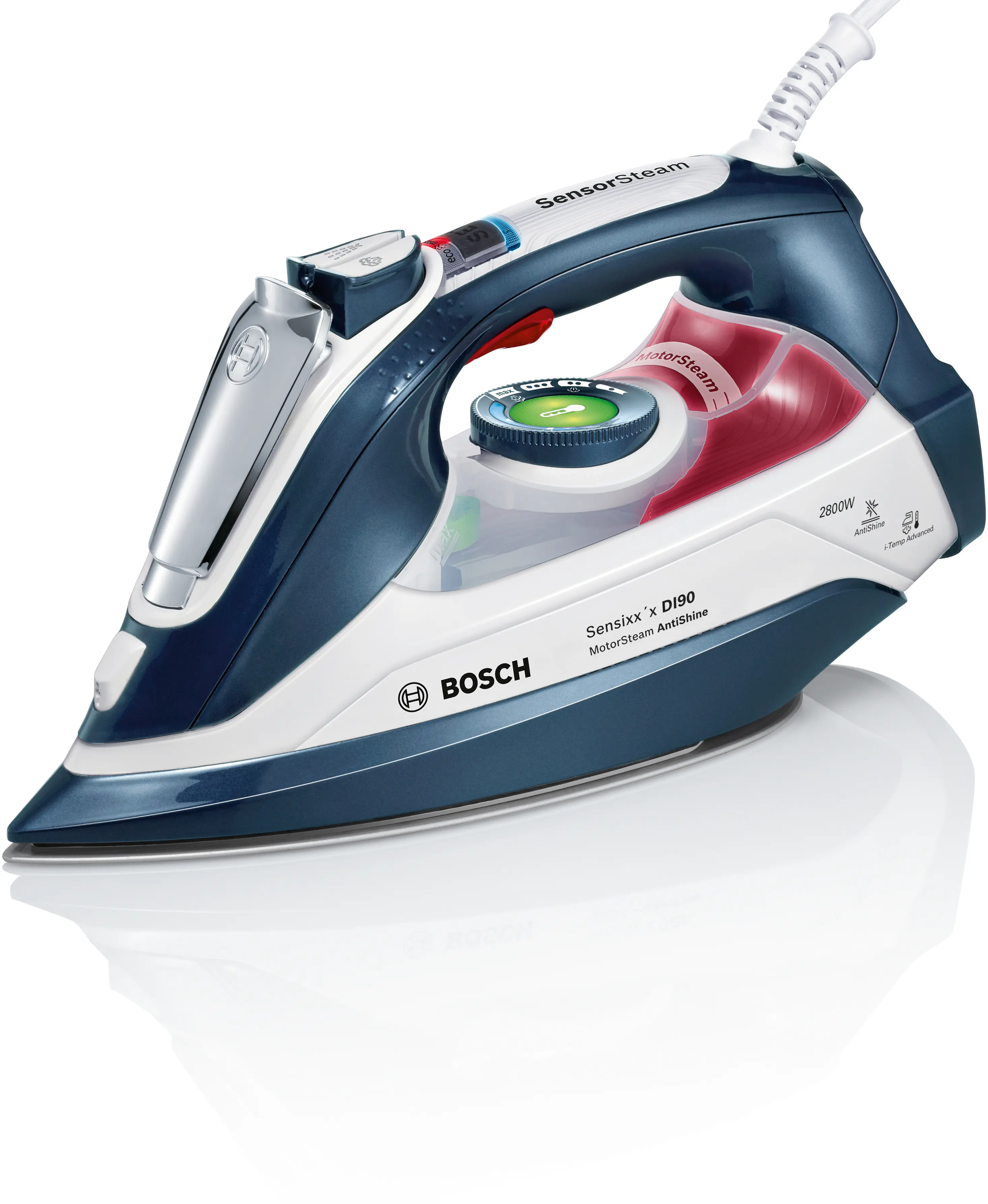 Bosch TDI902836A Sensixxx DI90 AntiShine Compact Steam Generator 2800W White Black product view 3