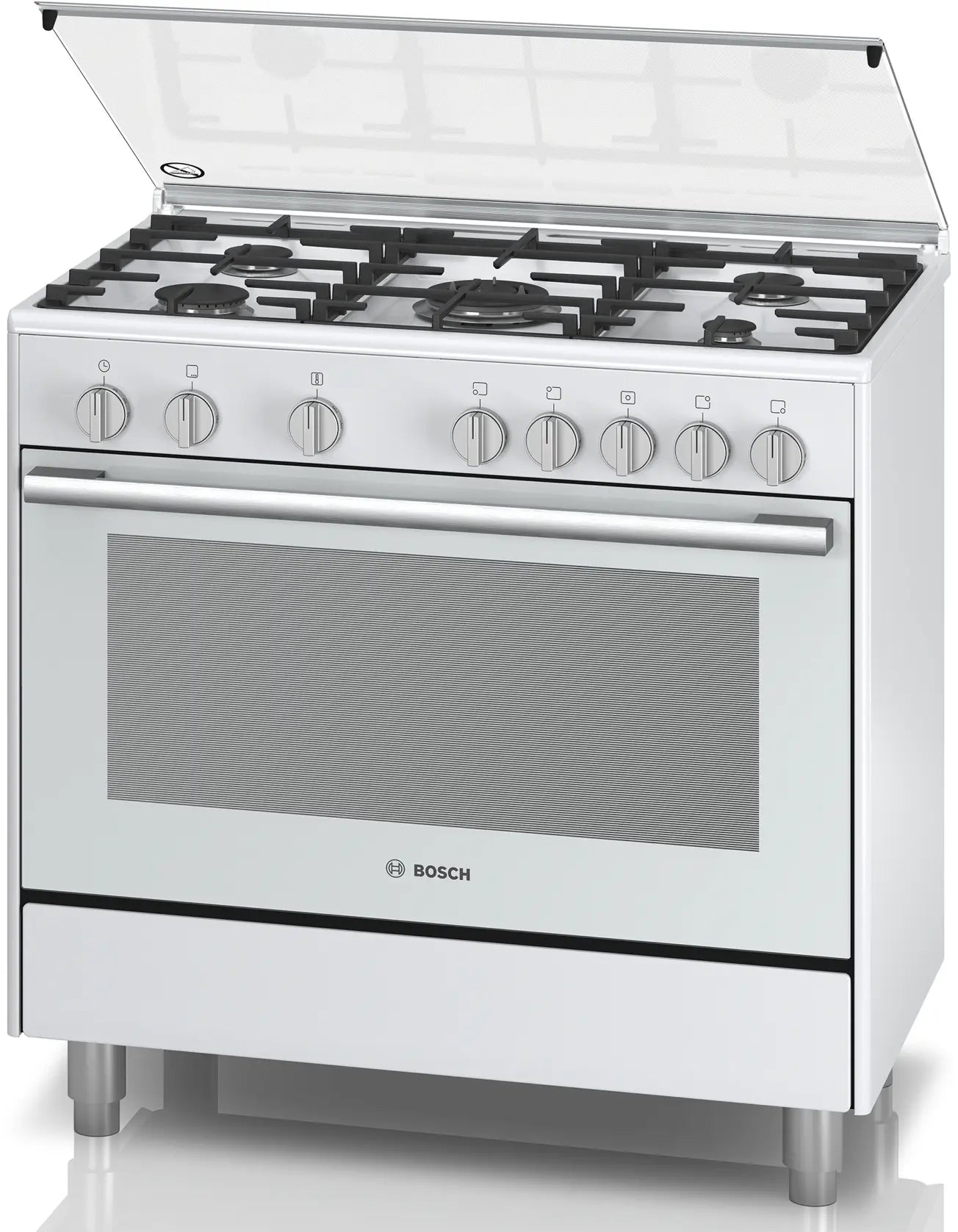 Bosch HSG736227I Serie 2 Freestanding Gas Cooker 90CM 112L White product image 2