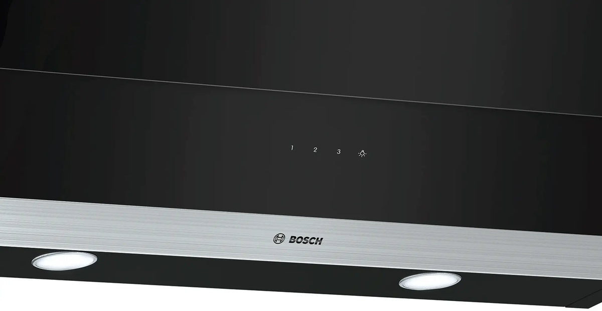 Bosch DWK095G60T 90 cm black glass cooker hood product gallery detail