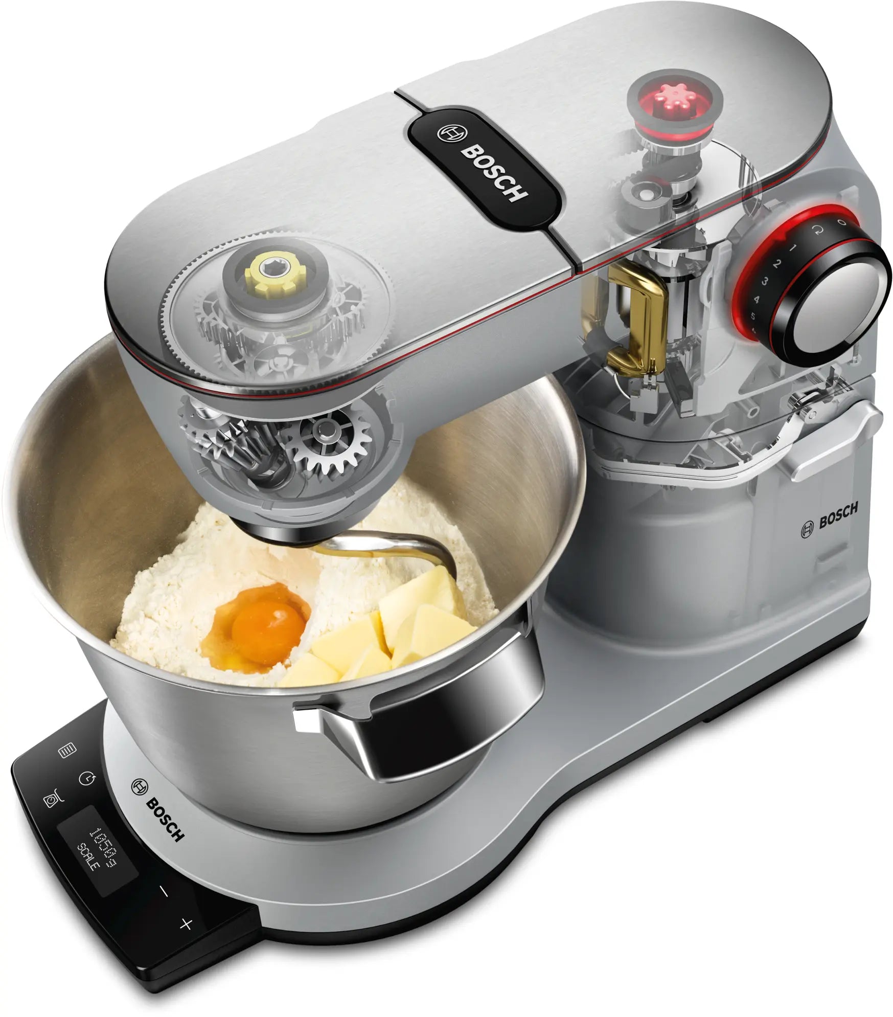 Bosch MUM9YX5S12 Series 8 OptiMUM Kitchen Machine with Scale 1600W Silver Black product view 18