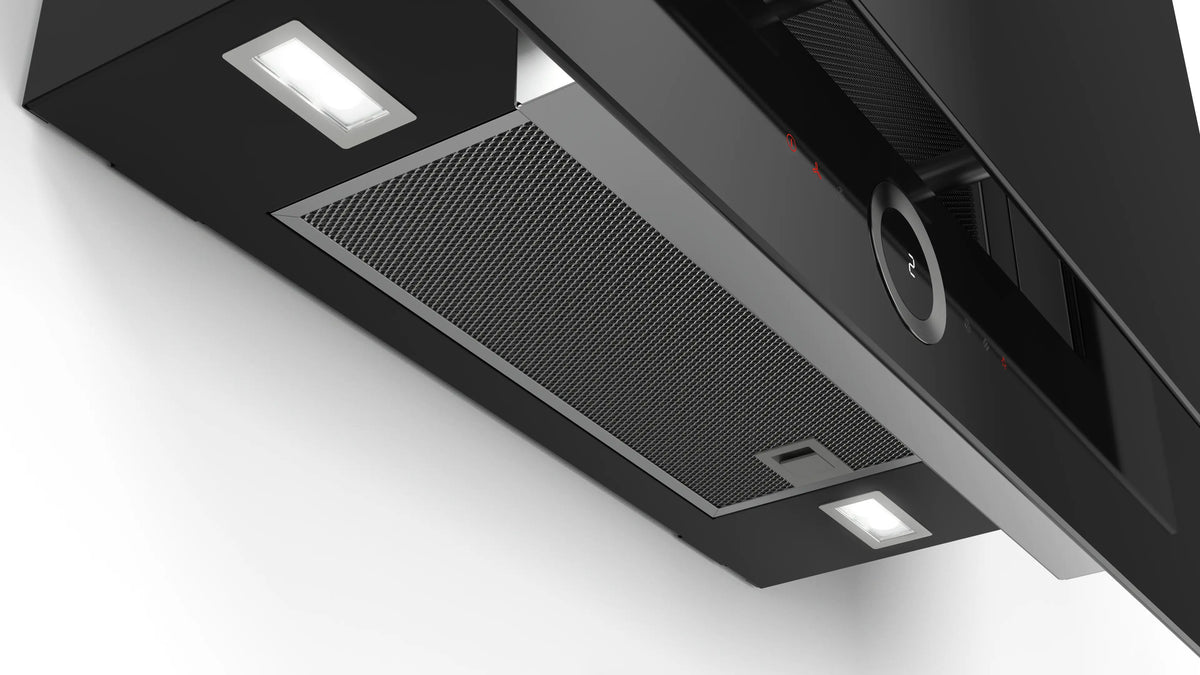 Bosch DWF97RU60 Series 8 black glass cooker hood alternate product view